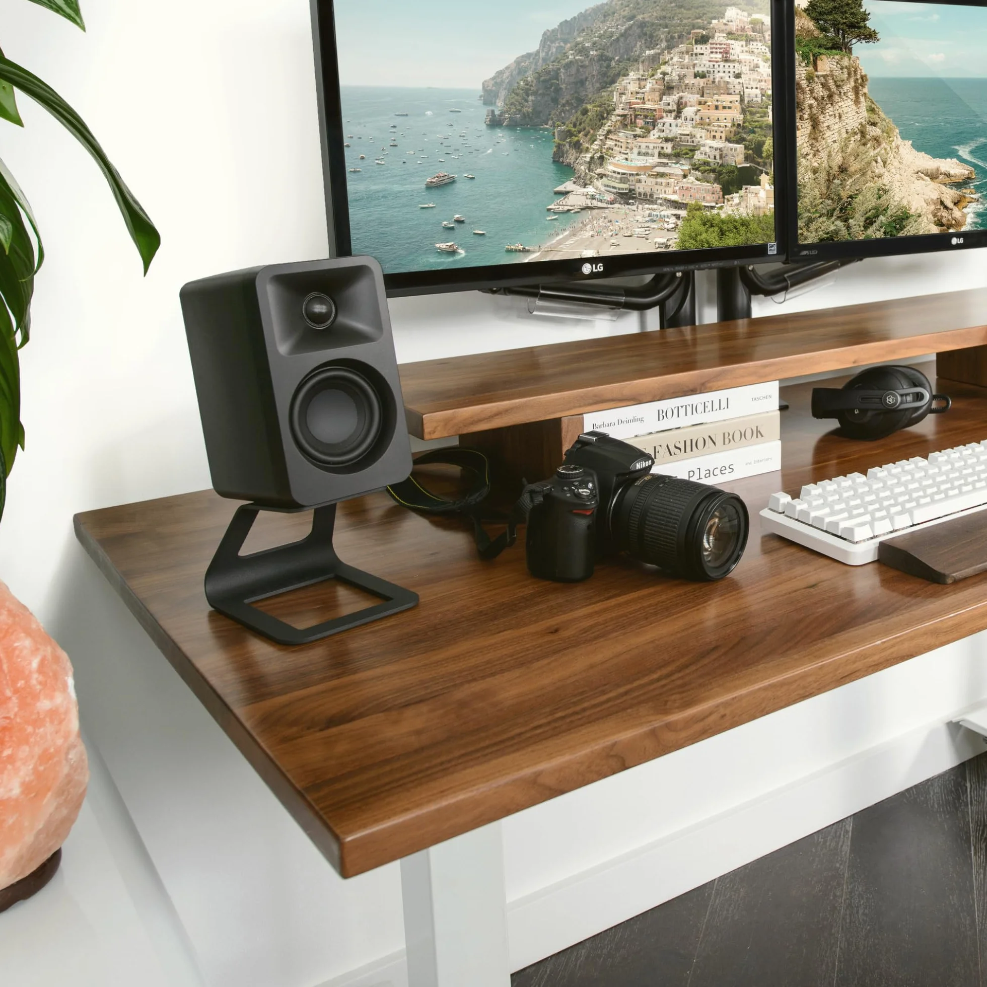 Kanto ORA 100W Powered Bi-amp Reference Desktop Computer Speakers w/Bluetooth 5.0 & USB-C | 100 Hz Crossover | Reference Quality Sound | Pair | Black
