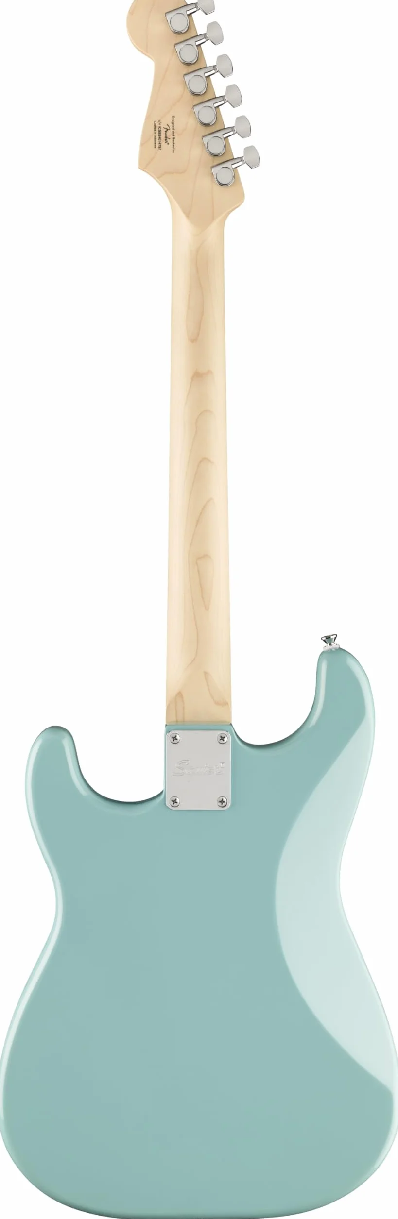 Squier by Fender Limited Edition Sonic® Stratocaster® gitara elektryczna HT, podstrunnica klonowa, biała deska do gry w piłkę, tropikalny turkus