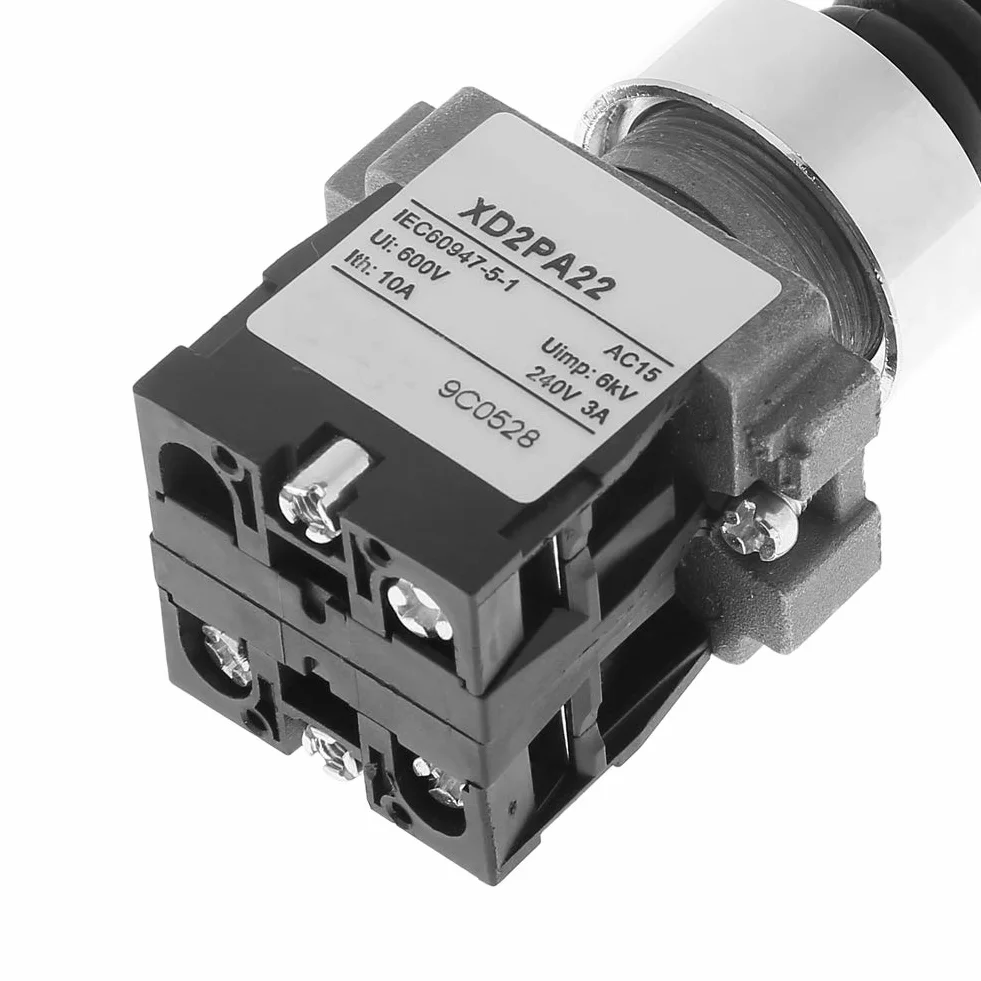 Przełącznik joystick, 1 sztuka, Xd2pa2cr 2no 2-pozycyjne resetowanie sprężyny Momentan Joy Stick Joystick, zamiennik przełącznika przemysłowego