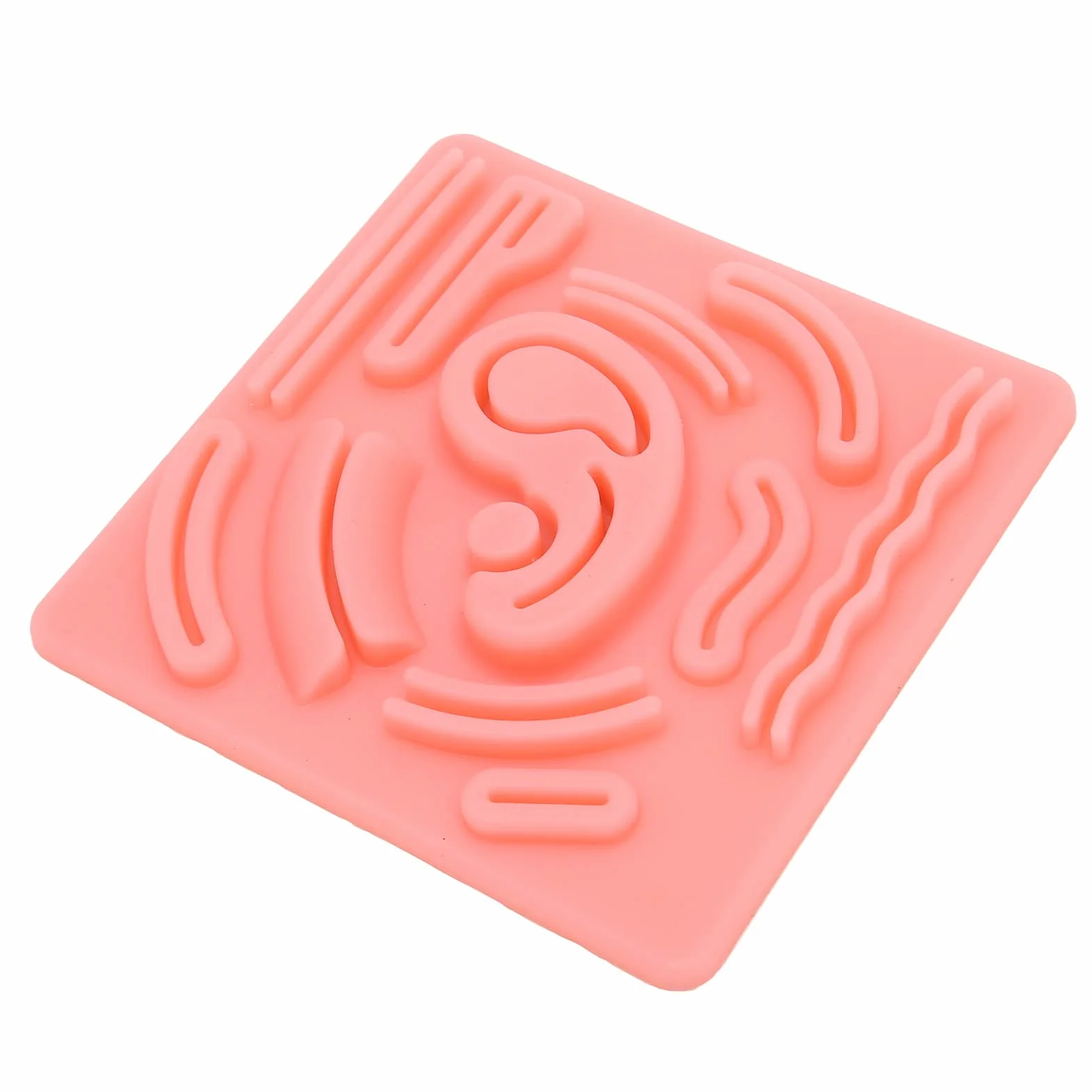 Silikonowa Podkładka do Symulacji Szwów Laparoskopowych 3D Podkładka do Szwów Laparoskopowych z Wstępnie Naciętymi Ranami do Wiązania, Szycia i Wycinania ćwiczeń Tkankowych