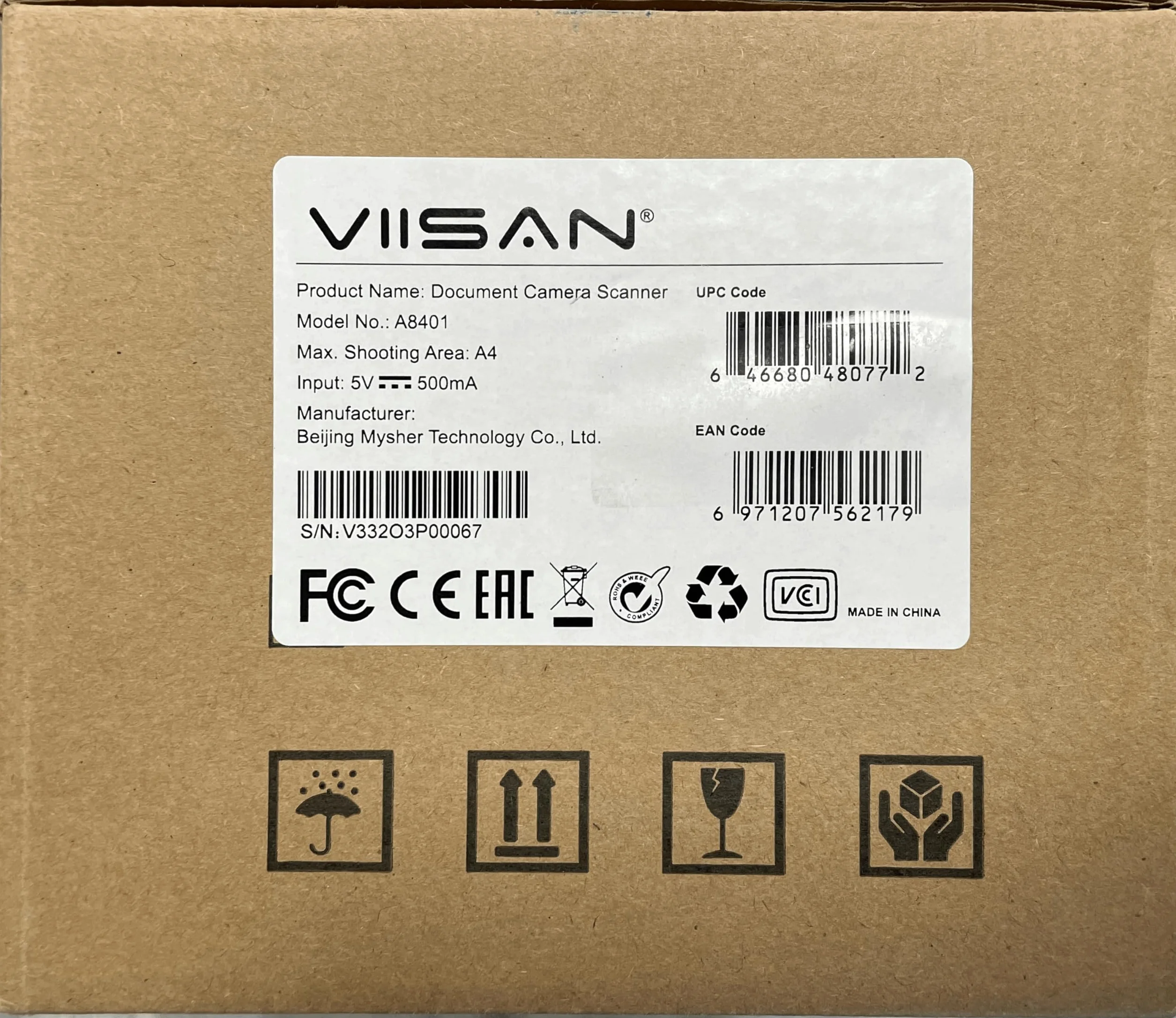VIISAN skaner dokumentów, 16MP USB przenośny, rozmiar skanowania A4, korekcja skrętu, skanowanie wielostronicowych dokumentów, technologia OCR i TTS, działa z Windows i MacOS