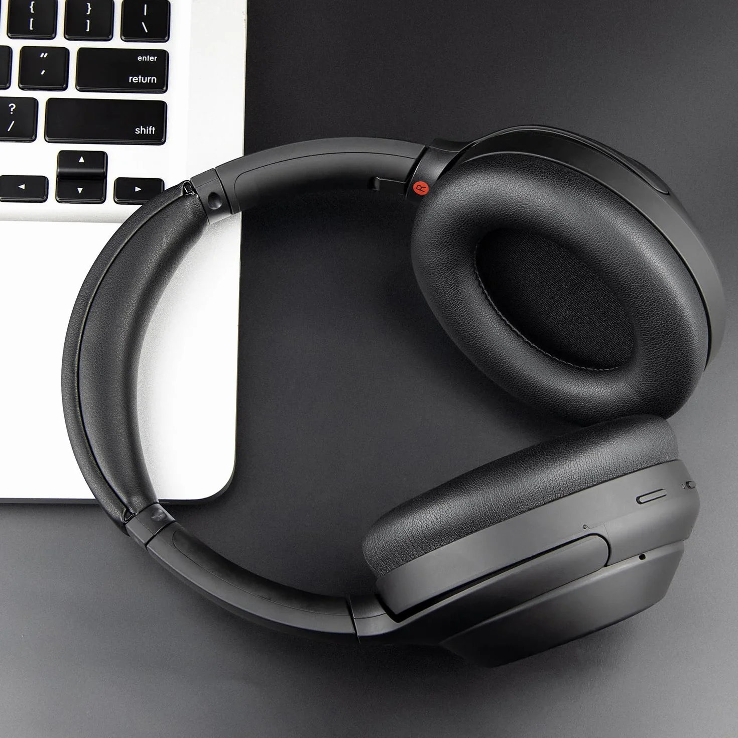 SOULWIT Poduszki nauszne + opaska na głowę, zestaw zamienny do Sony WH-1000XM4 (WH1000XM4) słuchawek nausznych, wymienna nakładka na pasek na głowę i część naprawcza nauszników