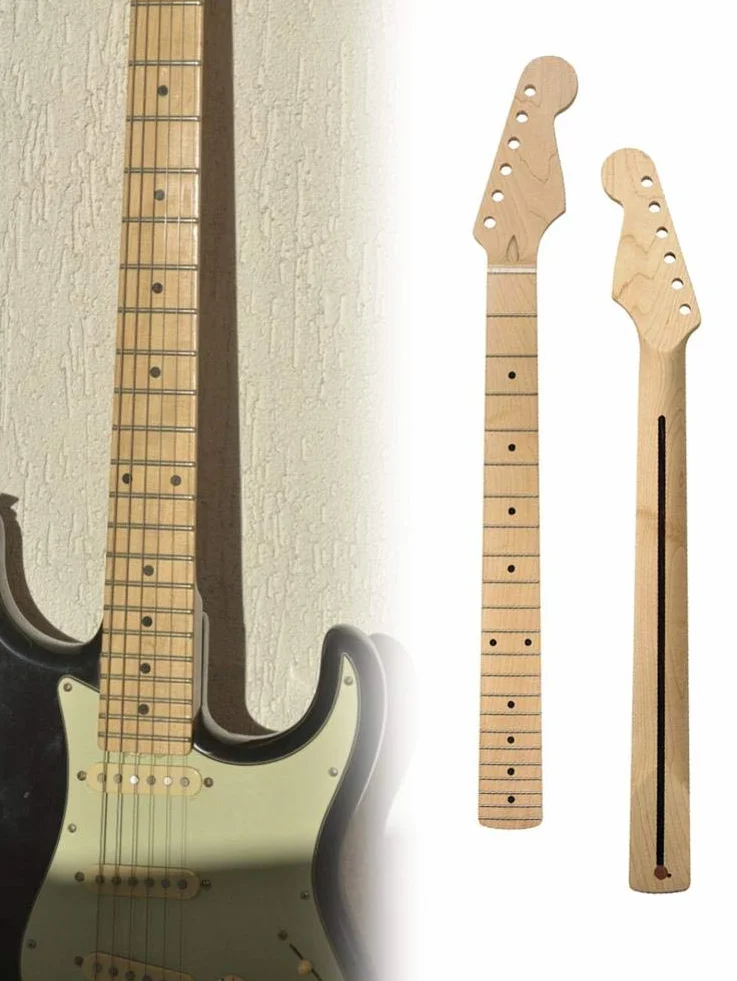 Szyja gitarowa gitara elektryczna, 22 progi, gryf gitarowy, szyja gitarowa, zamiennik szyi, klon, do części naprawczych