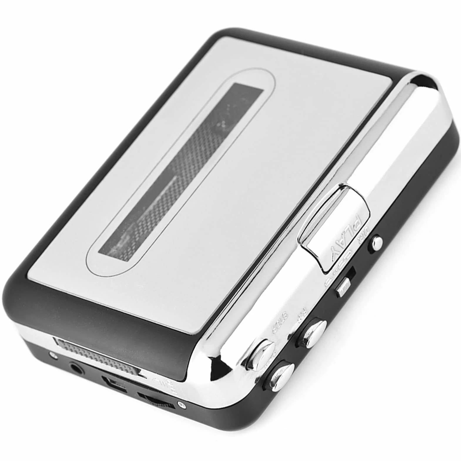 Konwerter Kasetowy USB na MP3 CD, Odtwarzacz Muzyki Przenośny ze Słuchawkami
