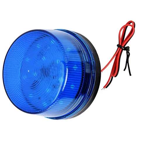 Niebieskie światło Ostrzegawcze LED, Migające światło Ostrzegawcze, światła Stroboskopowe 12 V/24 V do Sytuacji Awaryjnych