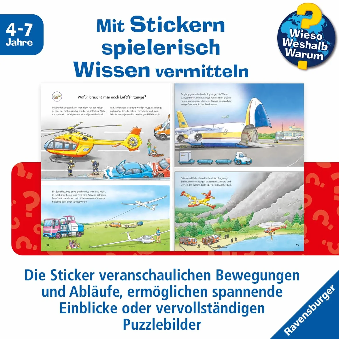 Wieso? Weshalb? Warum? Stickerheft - Flugzeuge