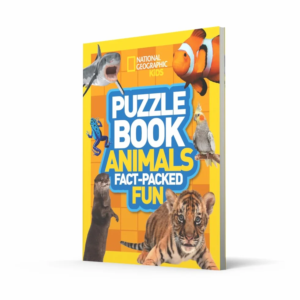 Puzzle Book Animals: Brain-tickling quizzes, sudokus, crosswords and wordsearches