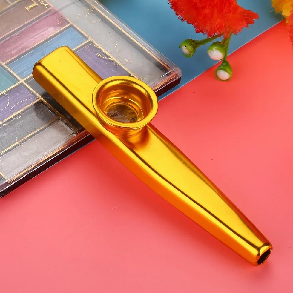 Metal Kazoo Guitar Ukulele Violin Companion Accessory (Gold)