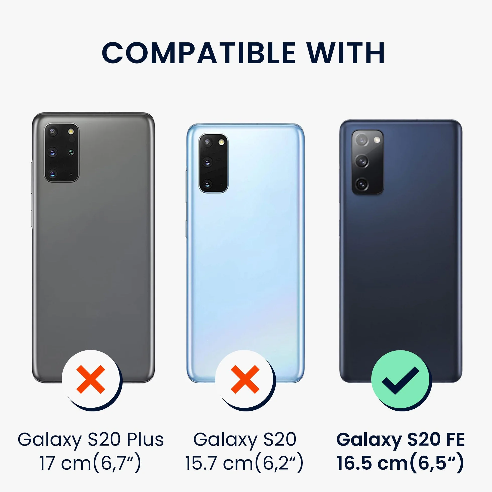 kwmobile Etui ze sztucznej skóry PU kompatybilne z Samsung Galaxy S20 FE – etui portfelowe z ochroną ekranu i RFID, czarne