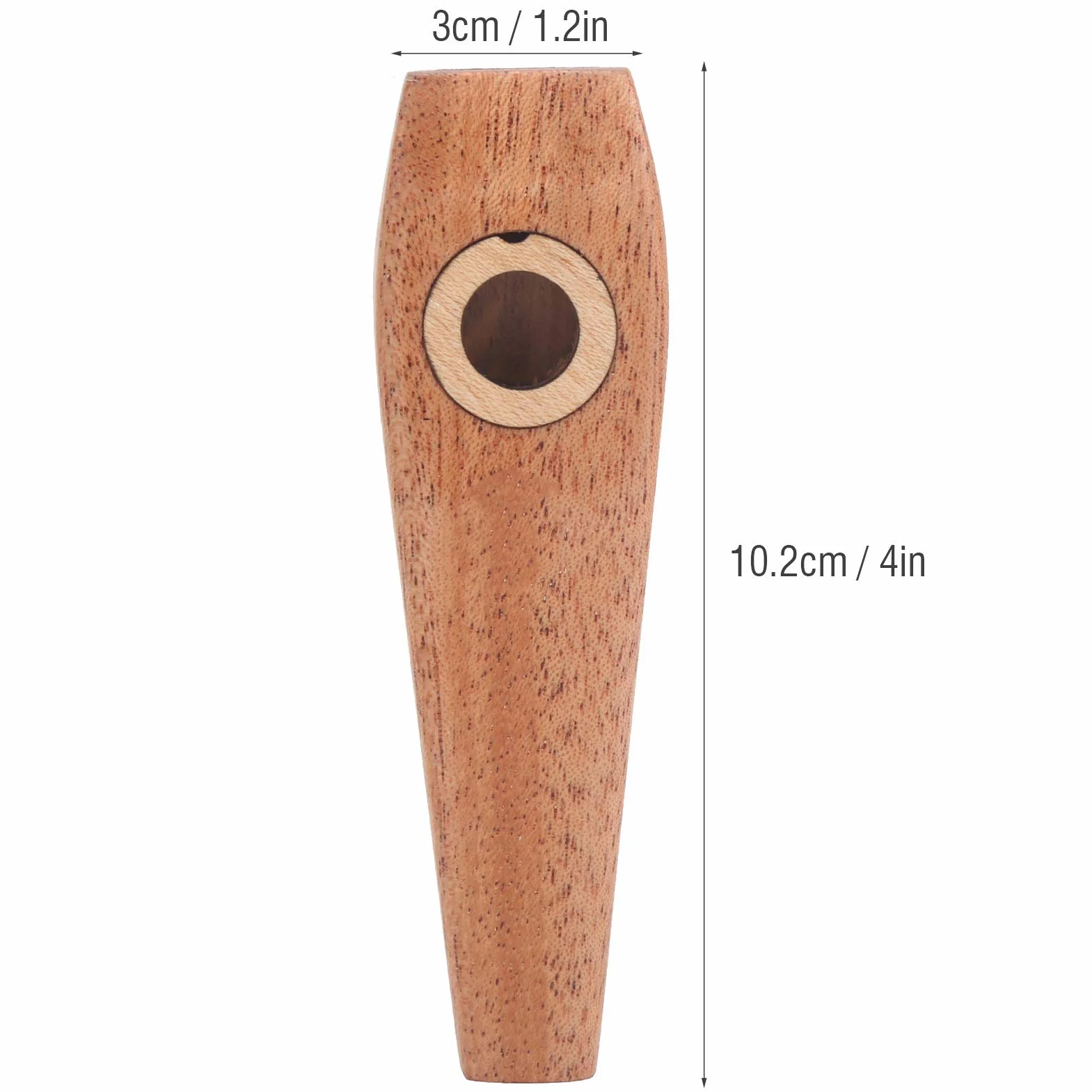 Drewniany kazoo, piękny duży drewniany flet kazoo, przydatny dla miłośników muzyki w klubie muzycznym dla początkujących do występów na świeżym powietrzu