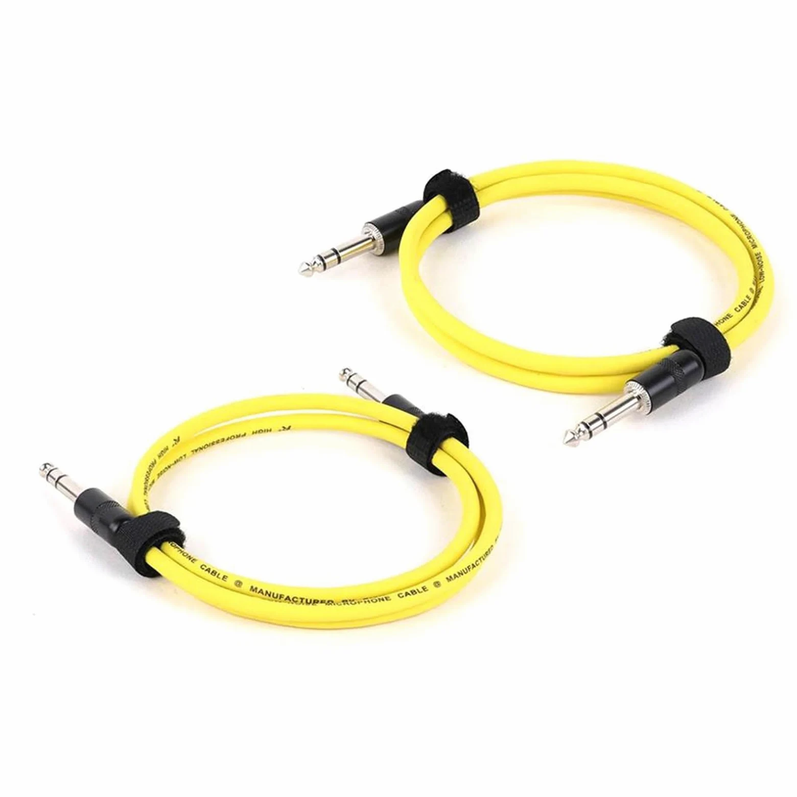 1/4 Cala Prosty Kabel Instrumentalny Stereo Profesjonalny Kolorowy Kabel Do Gitary Basowej Wzmacniacza Klawiatury(Yellow,15m)
