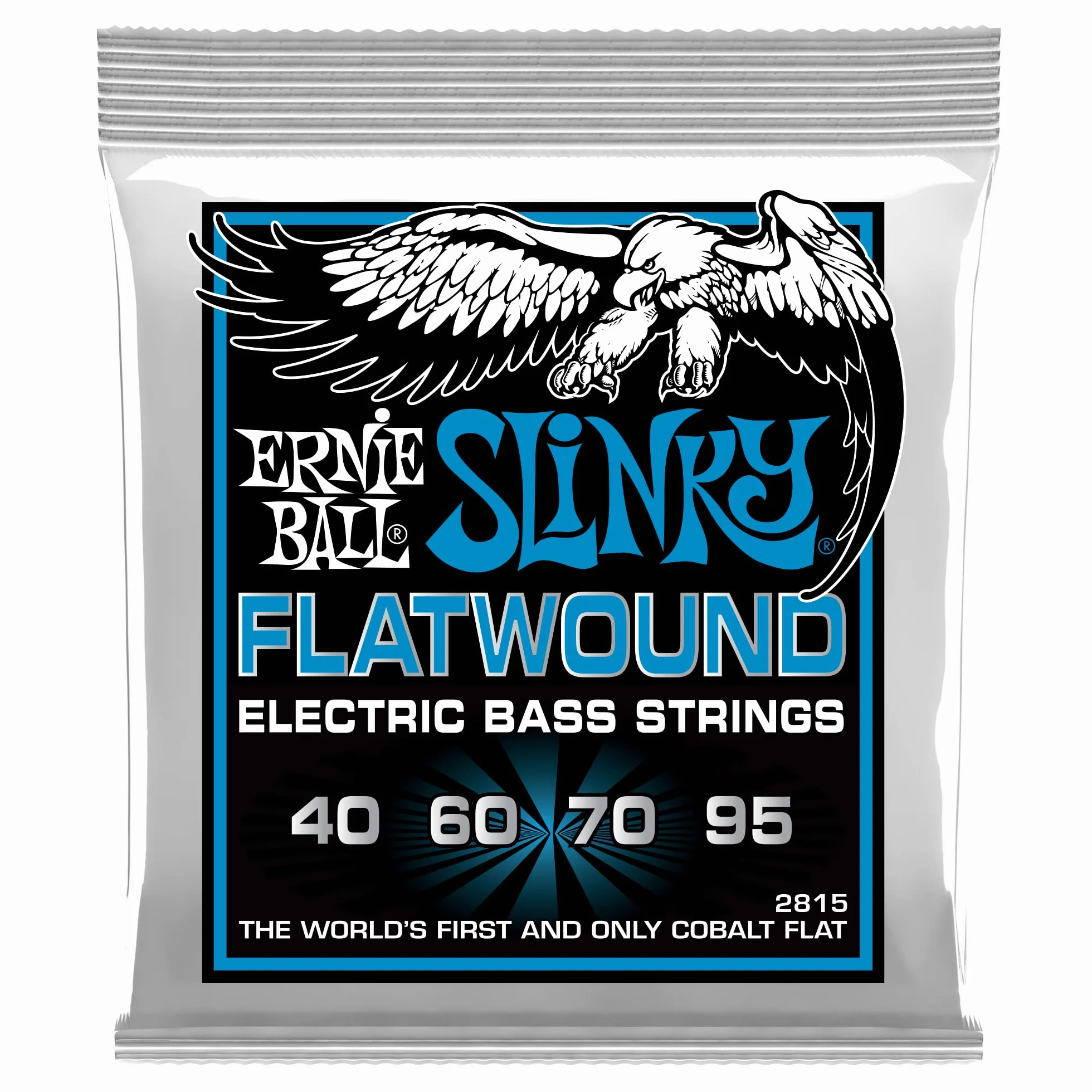 Ernie Ball Extra Slinky Flatwound Electric Bass Strings 40-95 Gauge
