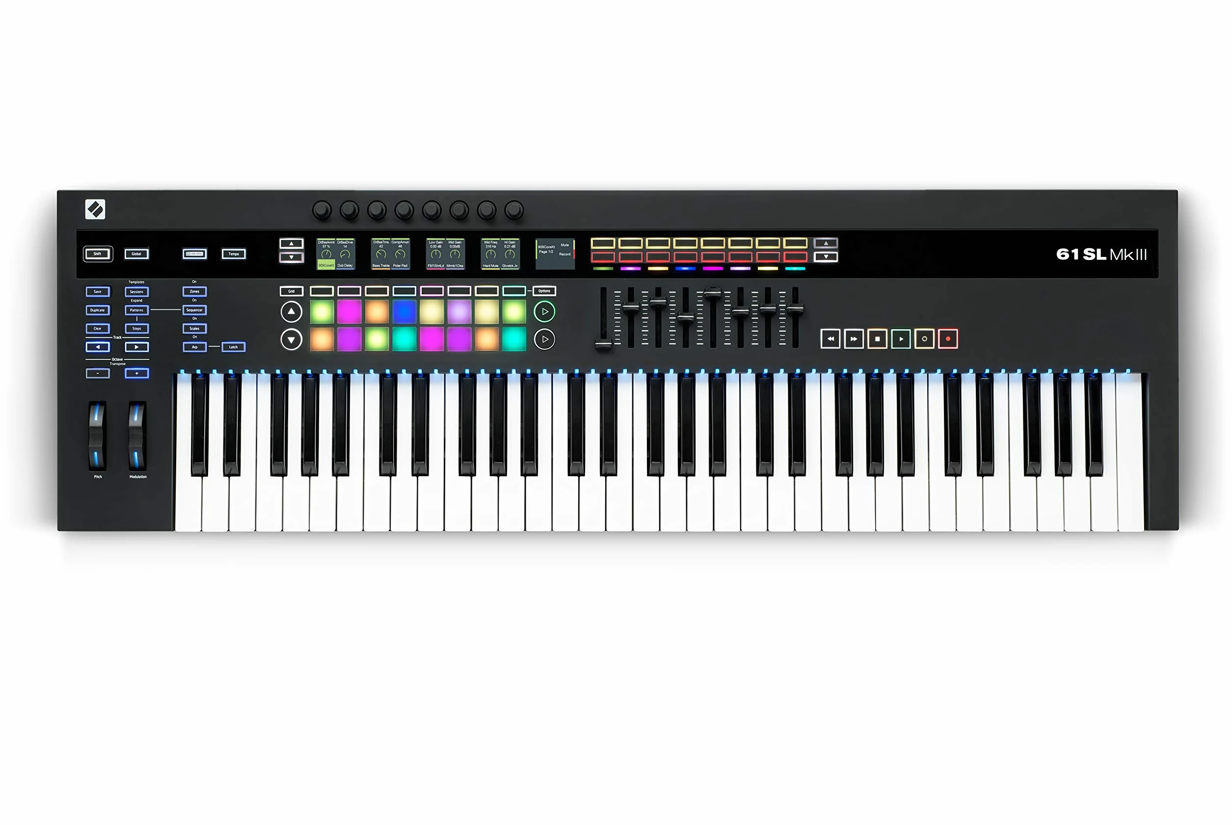 Novation 61Sl Mkiii Klawiatura Kontrolera, Czarny, 61 klawiszy