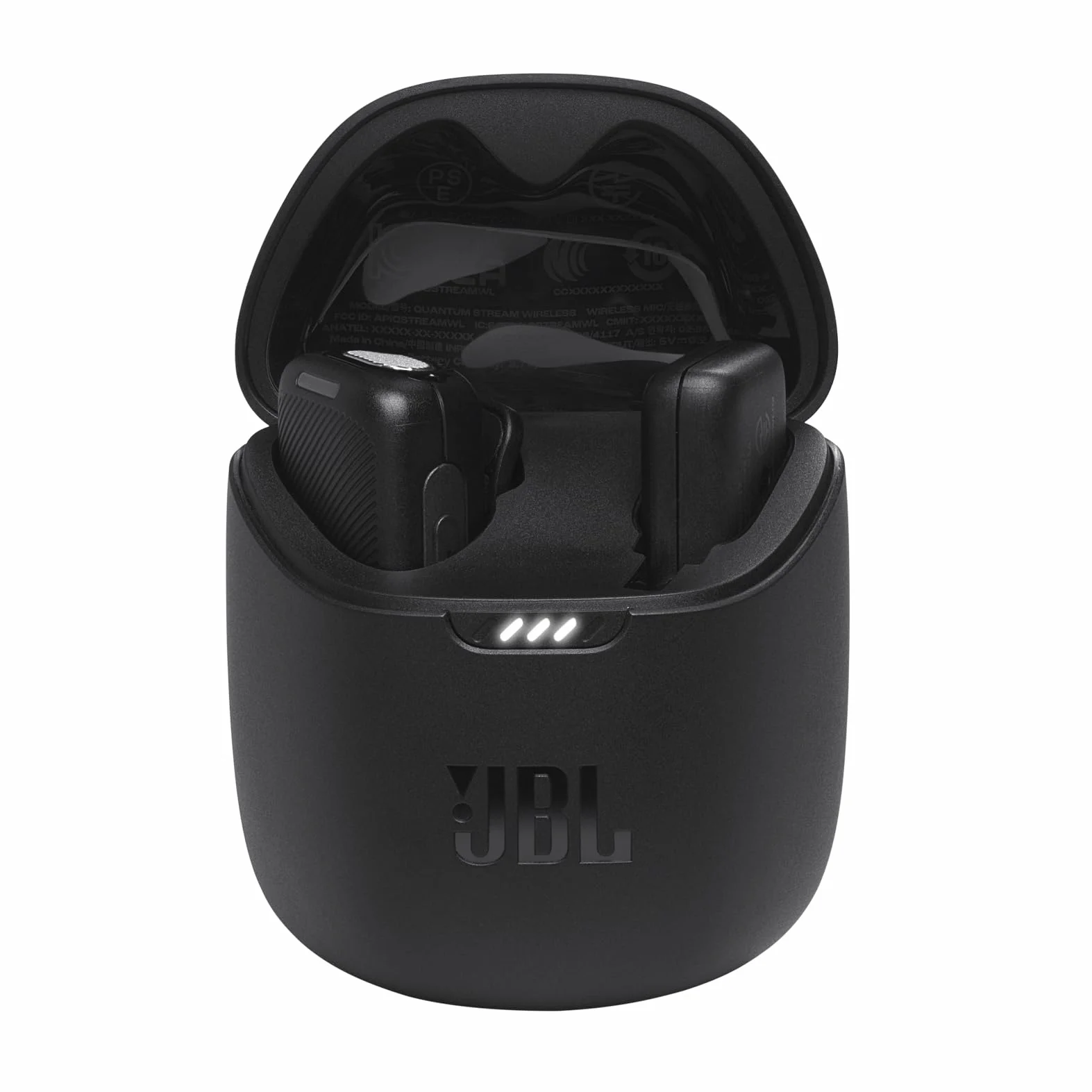 JBL Quantum Stream Wireless, Przenośny Bezprzewodowy Mikrofon, Kompatybilny z Urządzeniami z Androidem, USB-C, Czas Nagrywania do 24 godzin, Czarny