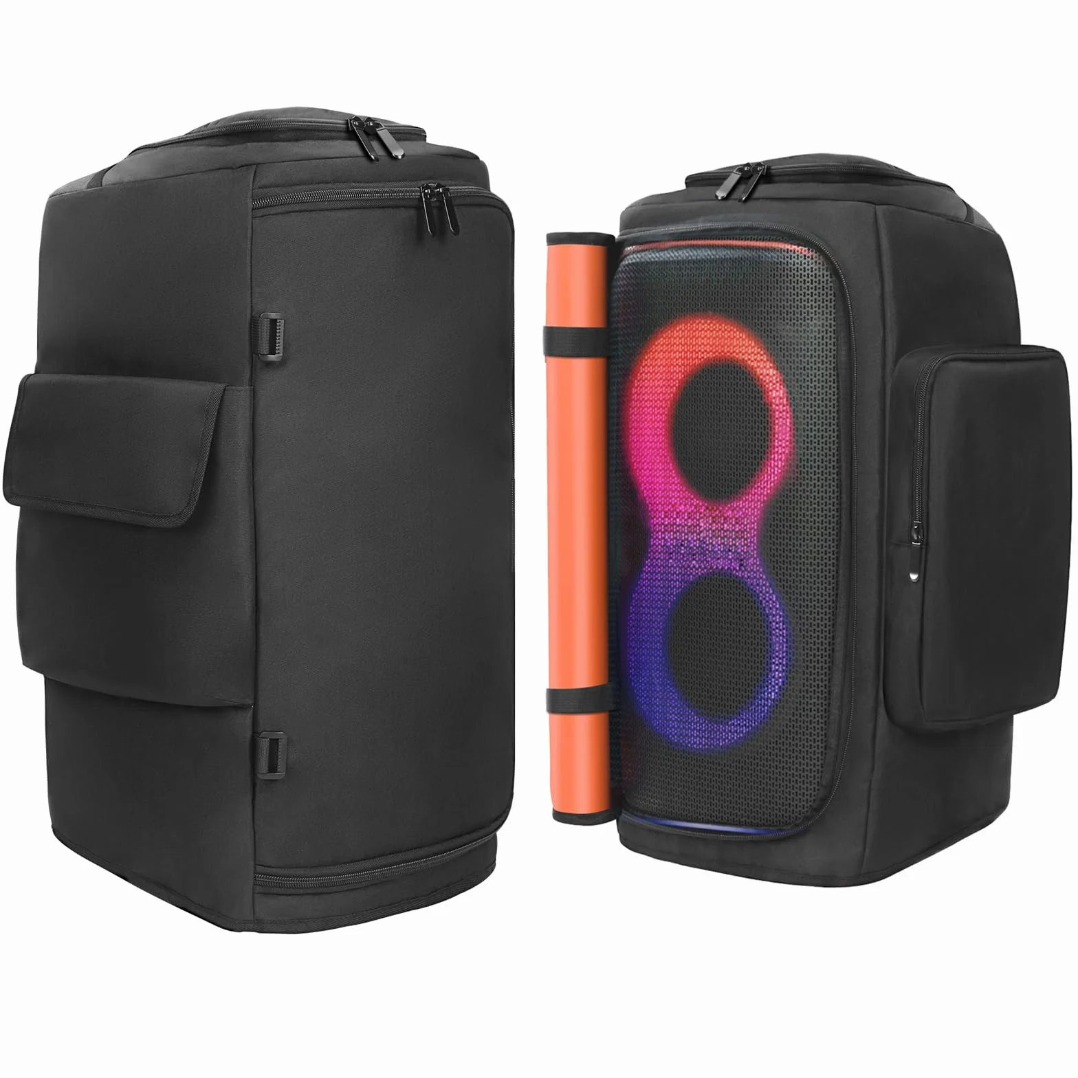 Etui na głośnik, kompatybilne z JBL PartyBox 110/120, przenośny głośnik, outdoor, impreza, podróż, ochrona przed kurzem, torba do przechowywania z kieszeniami do JBL PartyBox Club 120 i