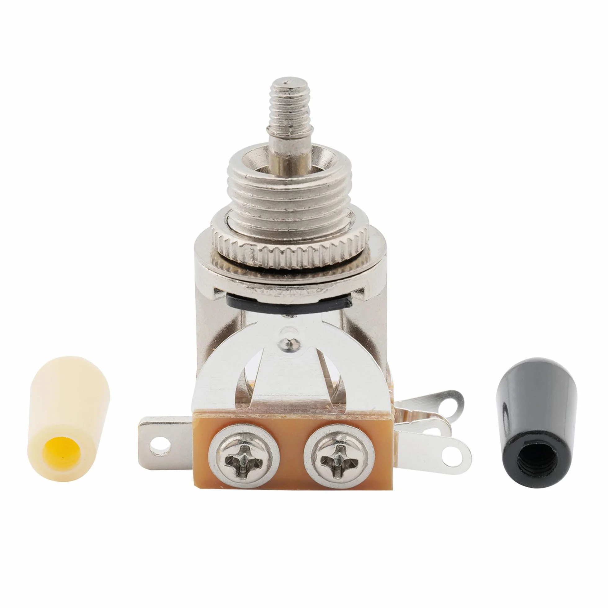 Musiclily Metryczna Przełącznik Gitaryowy 3-pozycyjny Toggle Switch do Gitary Elektrycznej Typu Epiphone Les Paul, Chrom z Kremową Główką