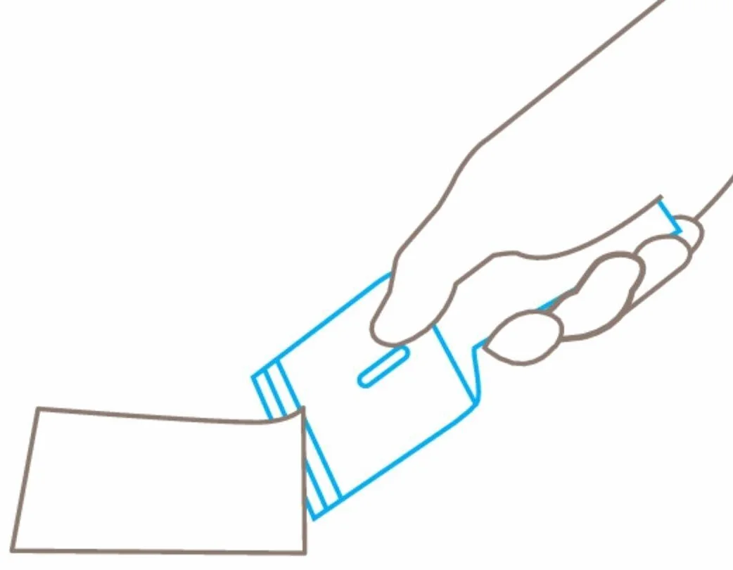 MARTOR skrobak SCRAPEX ARGENTAX, skrobak do etykiet, wąski, dla prawo- i leworęcznych, do płyt ceramicznych, naklejek, z tworzywa sztucznego, wymienne ostrze, ergonomiczny