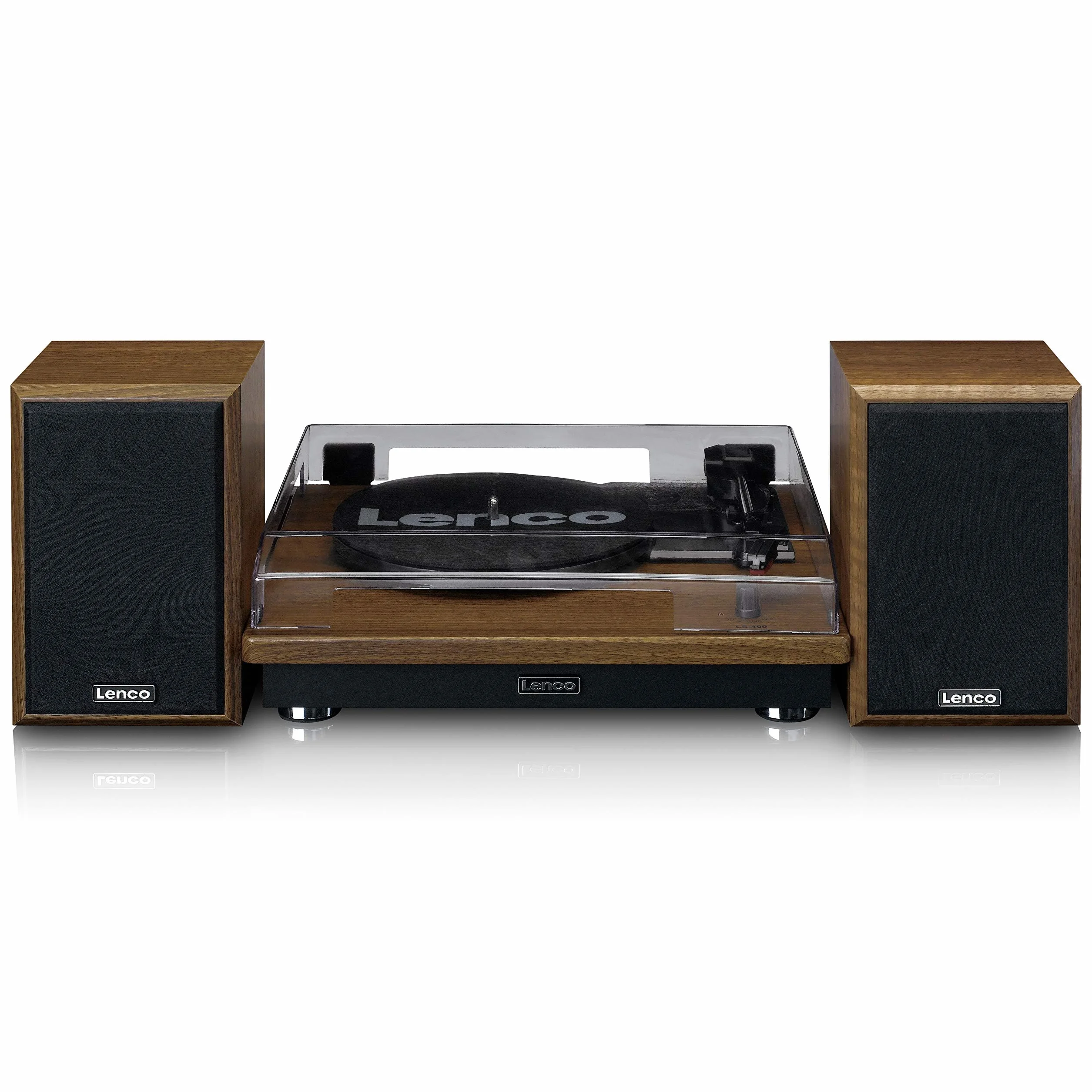 Lenco Gramofon (Ls 100 Wd) Drewno z wbudowanymi głośnikami 2 X 10W Rms