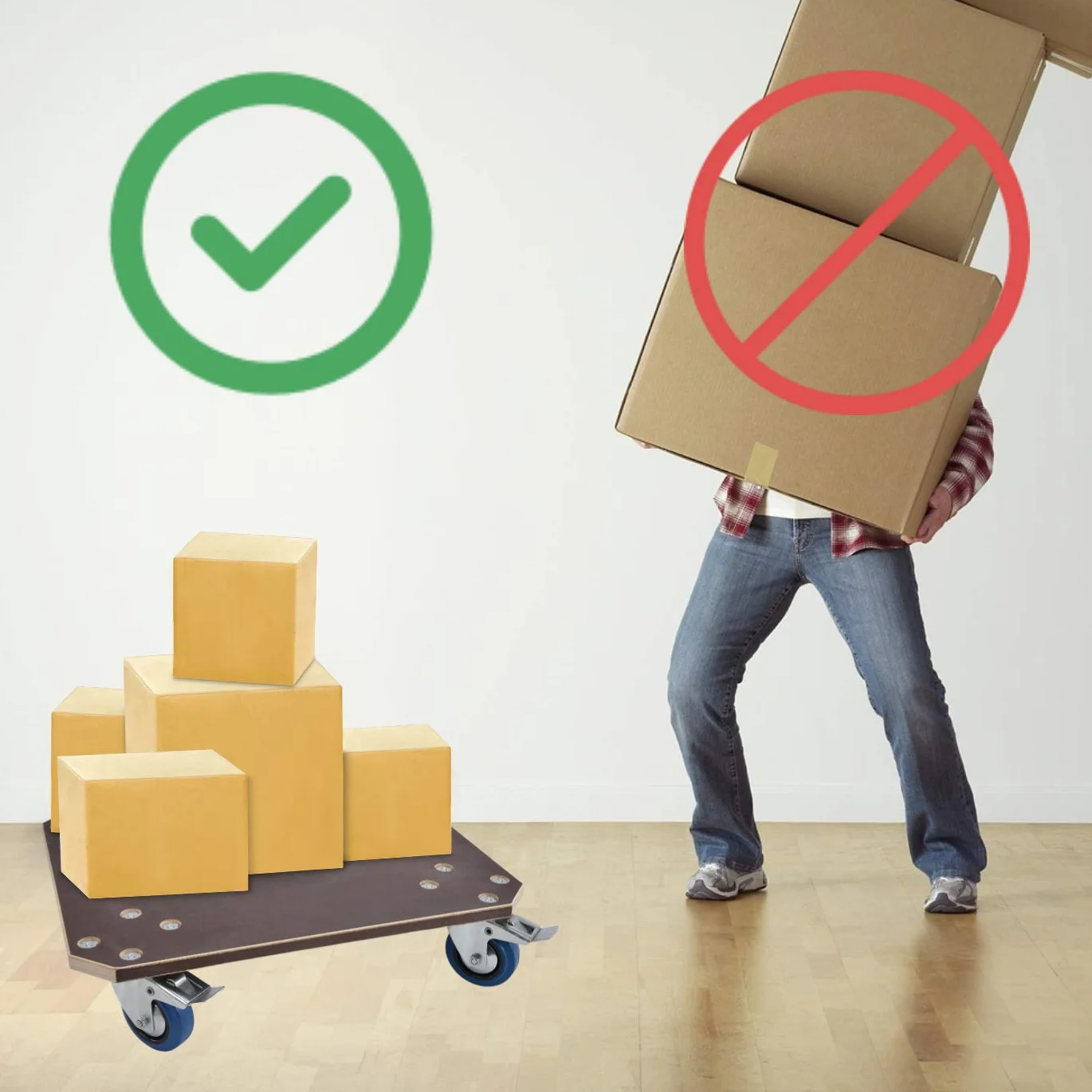 Profi-Rollbrett mit 450 kg Tragkraft | Hochwertige Schwerlast-Transporthilfe | 60x50x15cm Transportroller mit 2x Feststellbremse | Antirutsch-Rollwagen mit 21mm Siebdruckplatte | Dolly MADE IN GERMANY