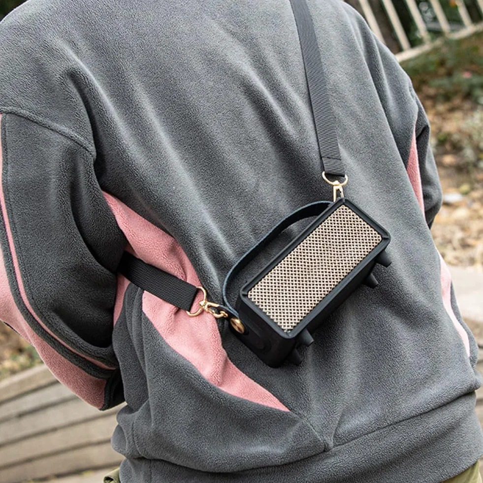 BIOSA Silikonowe etui do przenośnego głośnika Bluetooth Marshall Emberton II, odporne na uderzenia etui ochronne z uchwytem do noszenia i paskiem na ramię do mini głośników