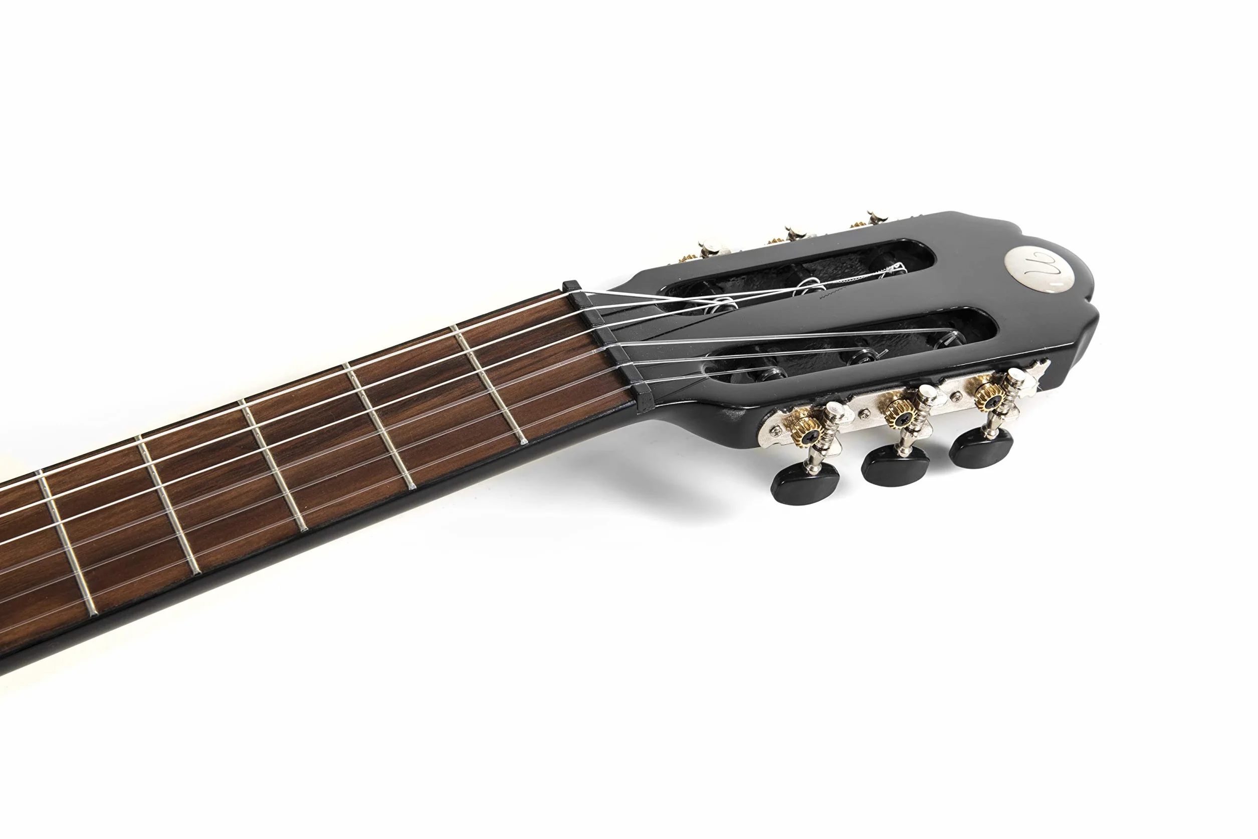 E-gitara koncertowa, gitara klasyczna elektro special dark moon - czarna, z wycięciem