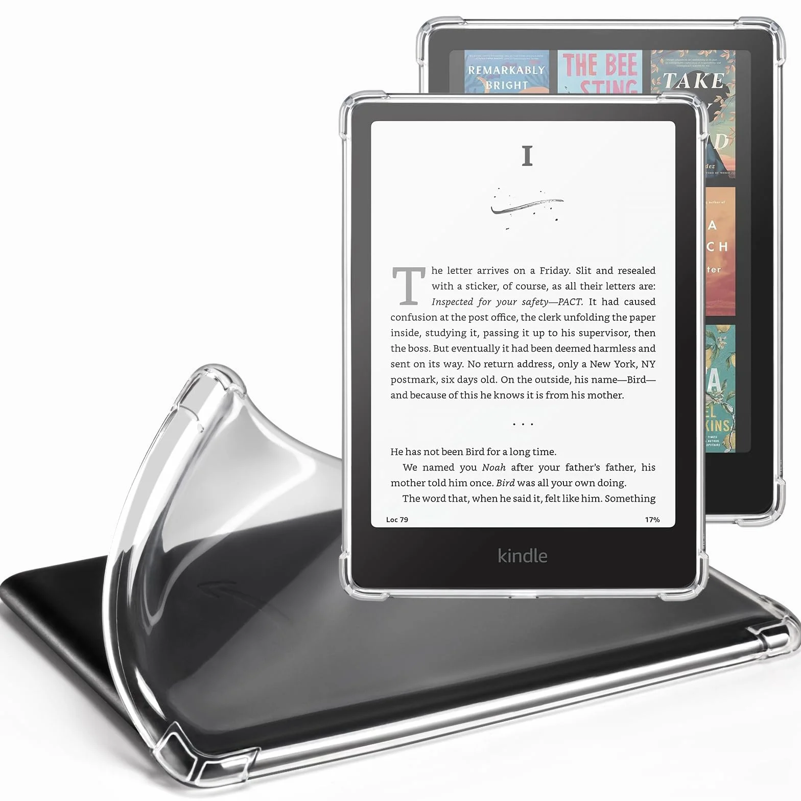 CoBak Etui Clear Case for 7 inch 2024 Kindle Paperwhite Clear - do Kindle Paperwhite 12. generacji i Kindle Colorsoft Signature Edition (model nr SA569P), Lekkie i Miekkie, Odporne na Zarysowania