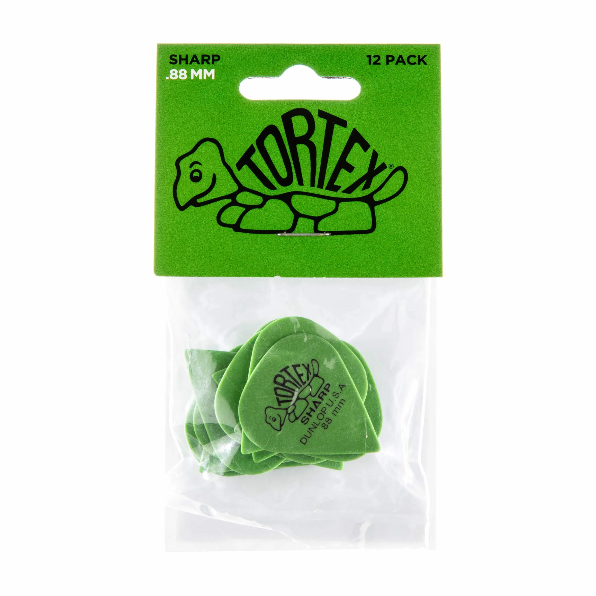 Jim Dunlop 412P.88 Tortex Sharp zestaw odtwarzaczy (12 szt.)