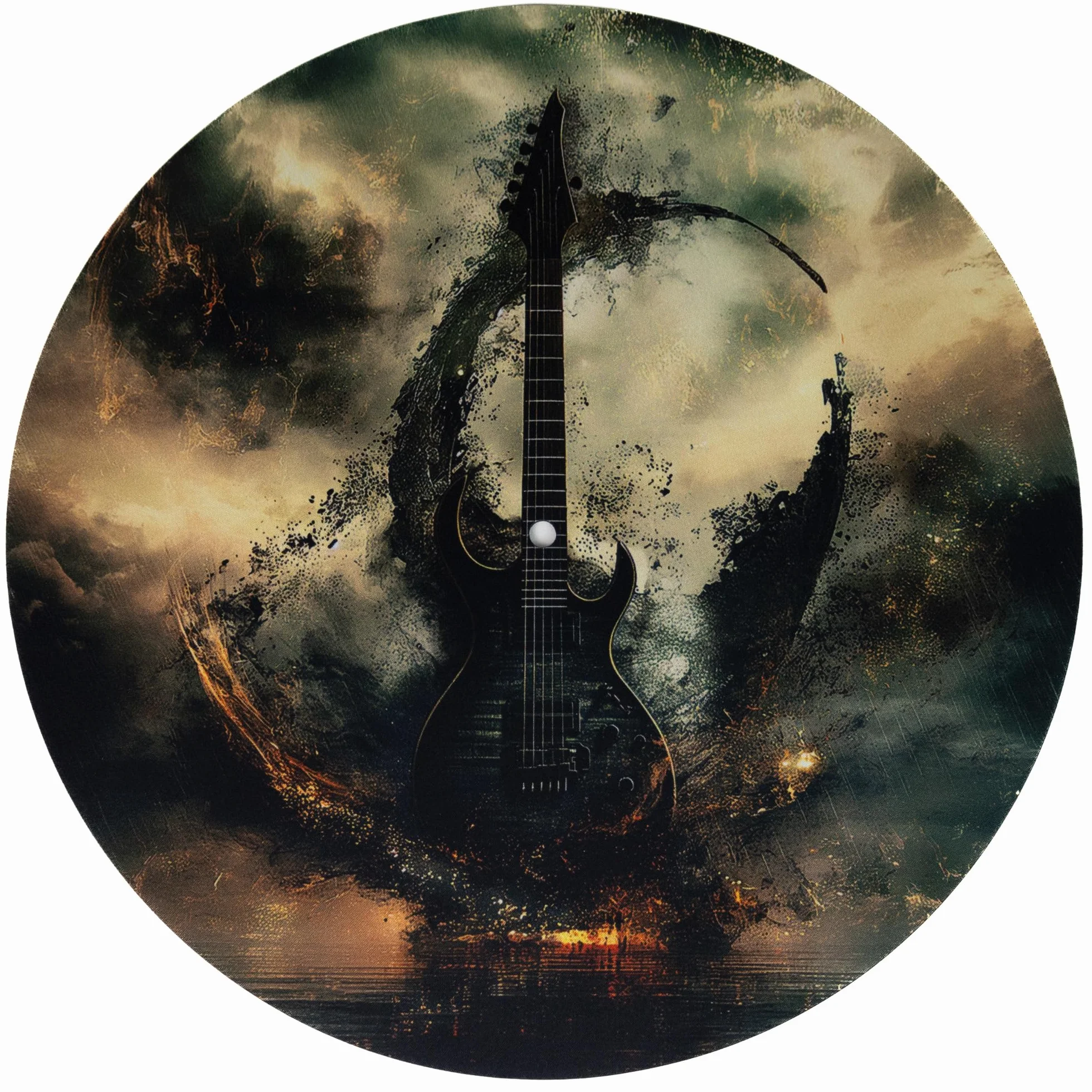Slipmat - mata do gramofonu z gumy gitara - mata do gramofonu 30,5 cm (12')