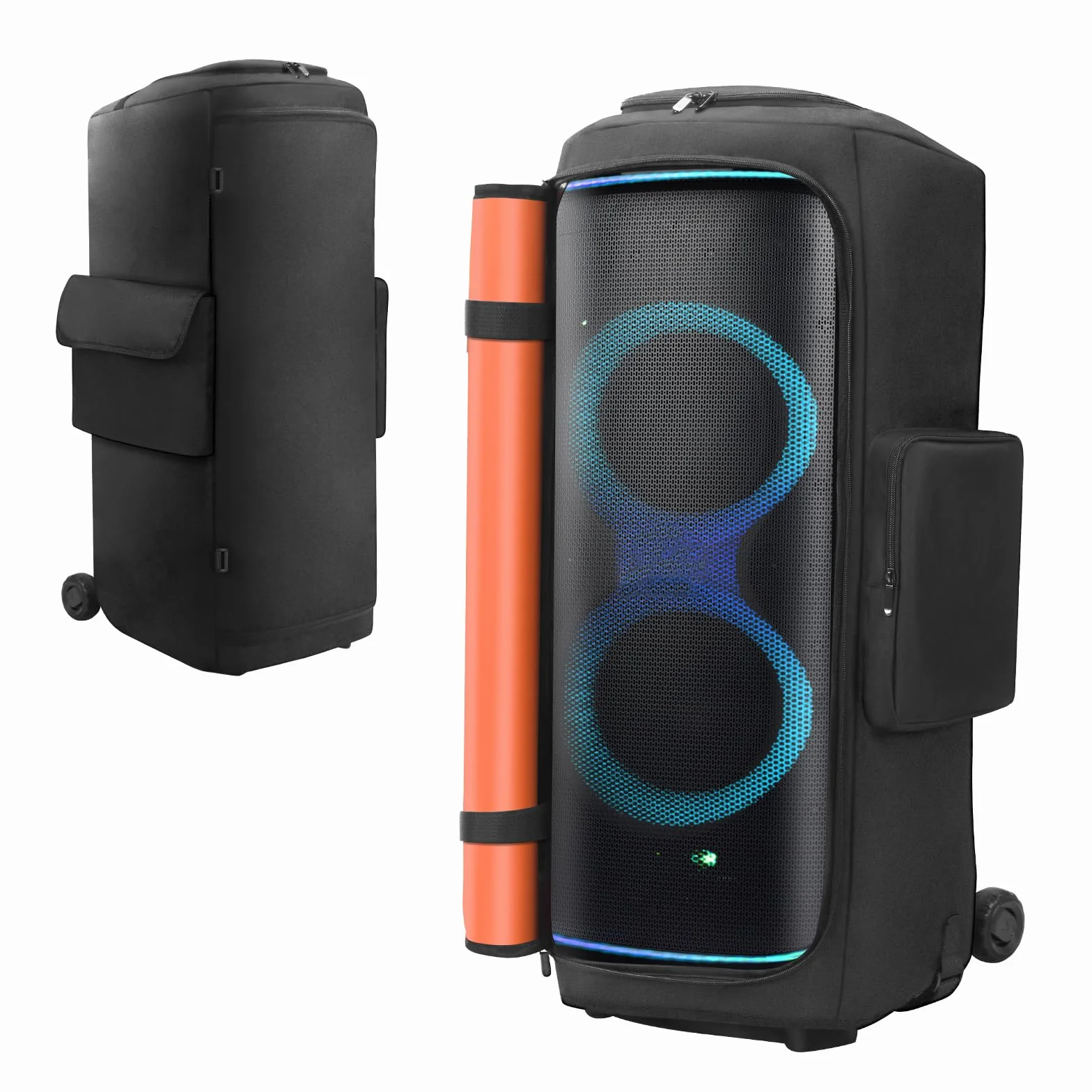 Etui OURHZTB do głośnika JBL PartyBox 720, przenośny głośnik na imprezy, osłona przeciwpyłowa do podróży, etui ochronne do przechowywania z kieszonkami na JBL PartyBox 720 i akcesoria