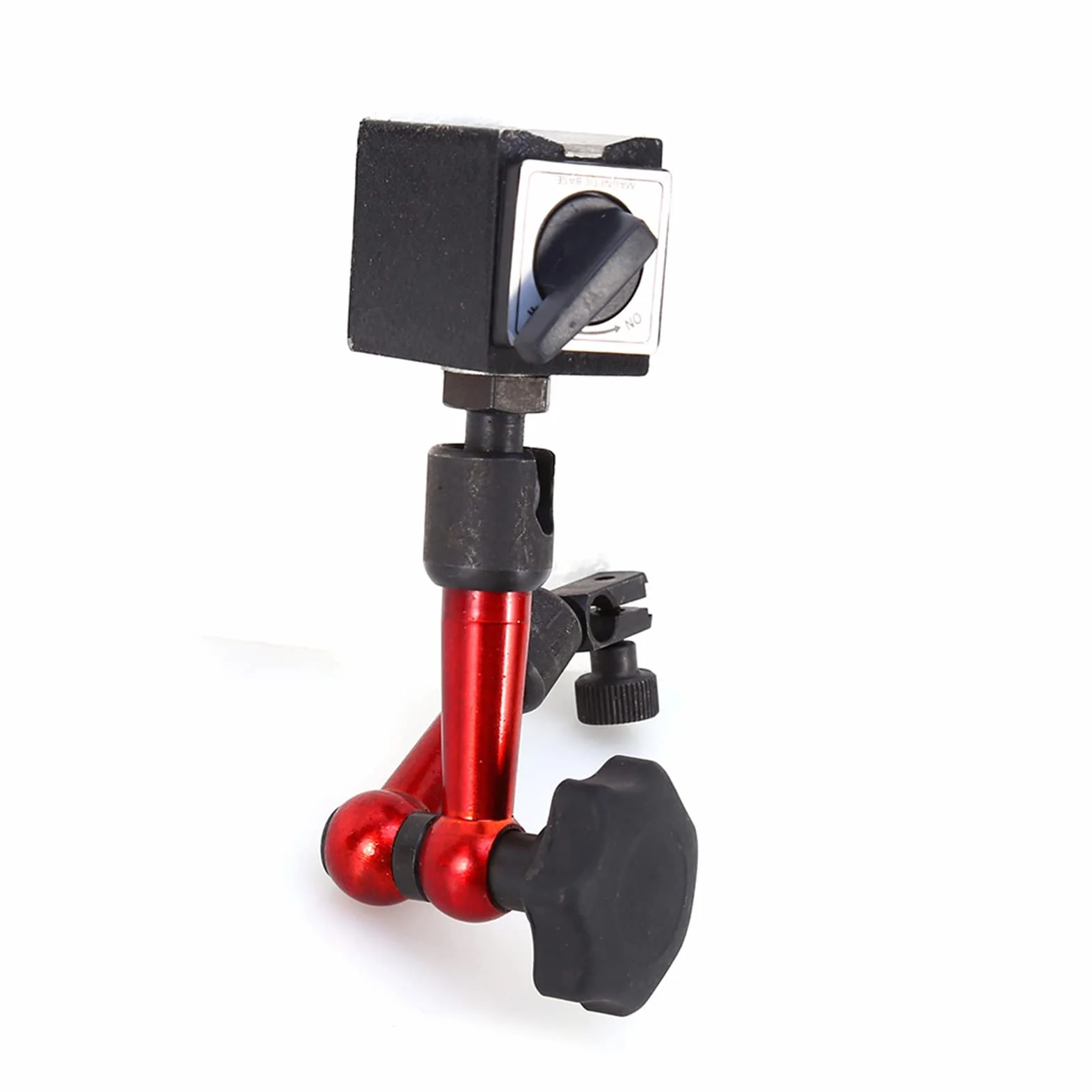 Uchwyt Czujnika Zegarowego, Czujnik Zegarowy z podstawą magnetyczną 13 * 7 * 3cm Profesjonalny Mini Uchwyt Magnetyczny do Miernika Cyfrowego ze Stojakiem