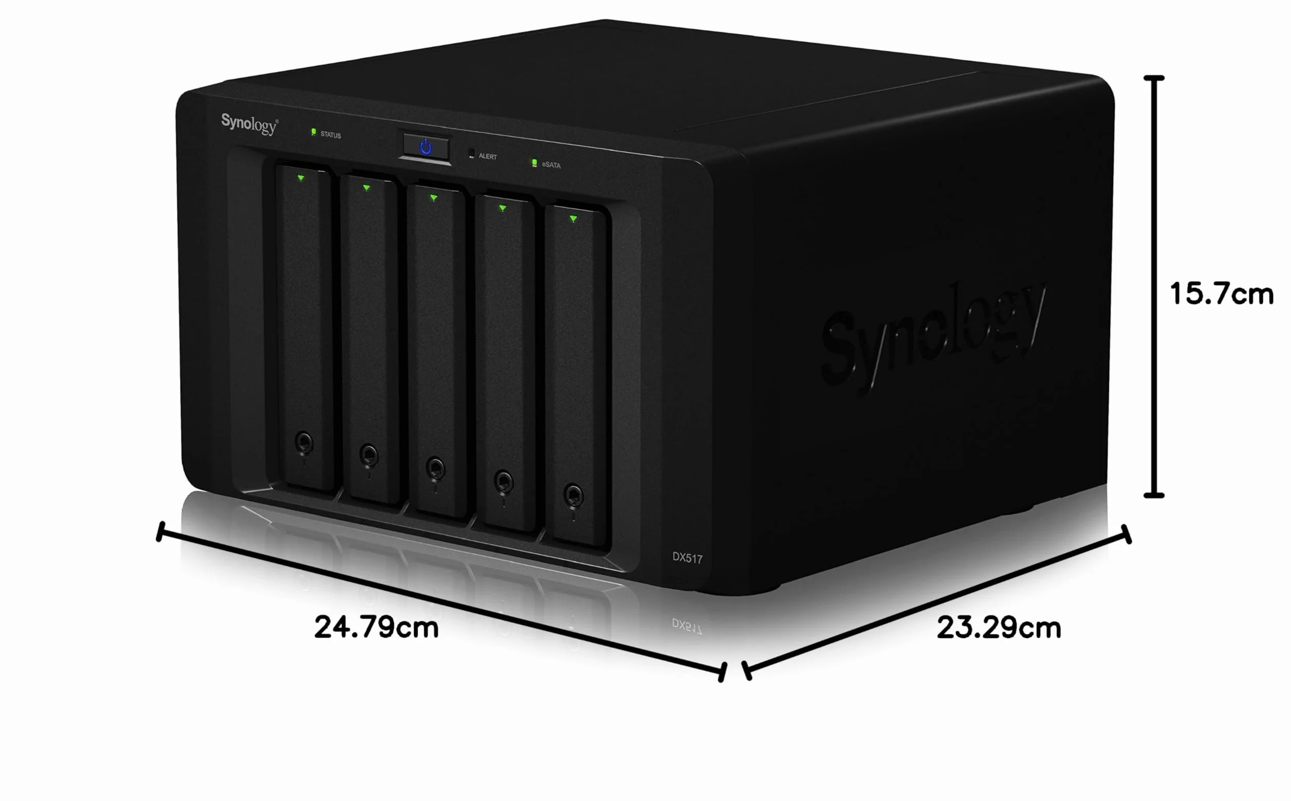 Synology DX517 boîtier de disques Bureau Noir