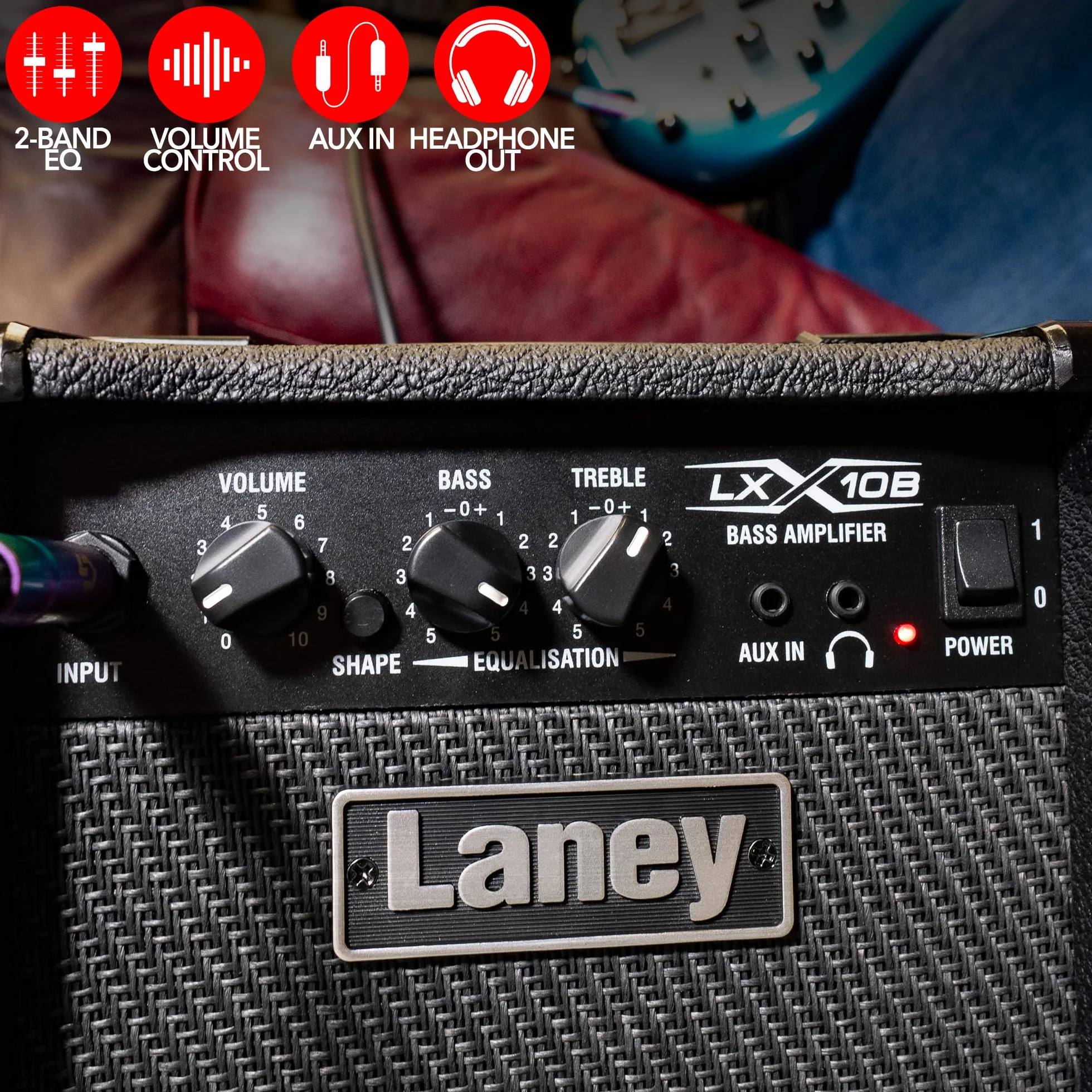 Laney LXB Series LX10B - Bass Guitar Combo Amp - 10 W - 5 cali głośnik niskotonowy