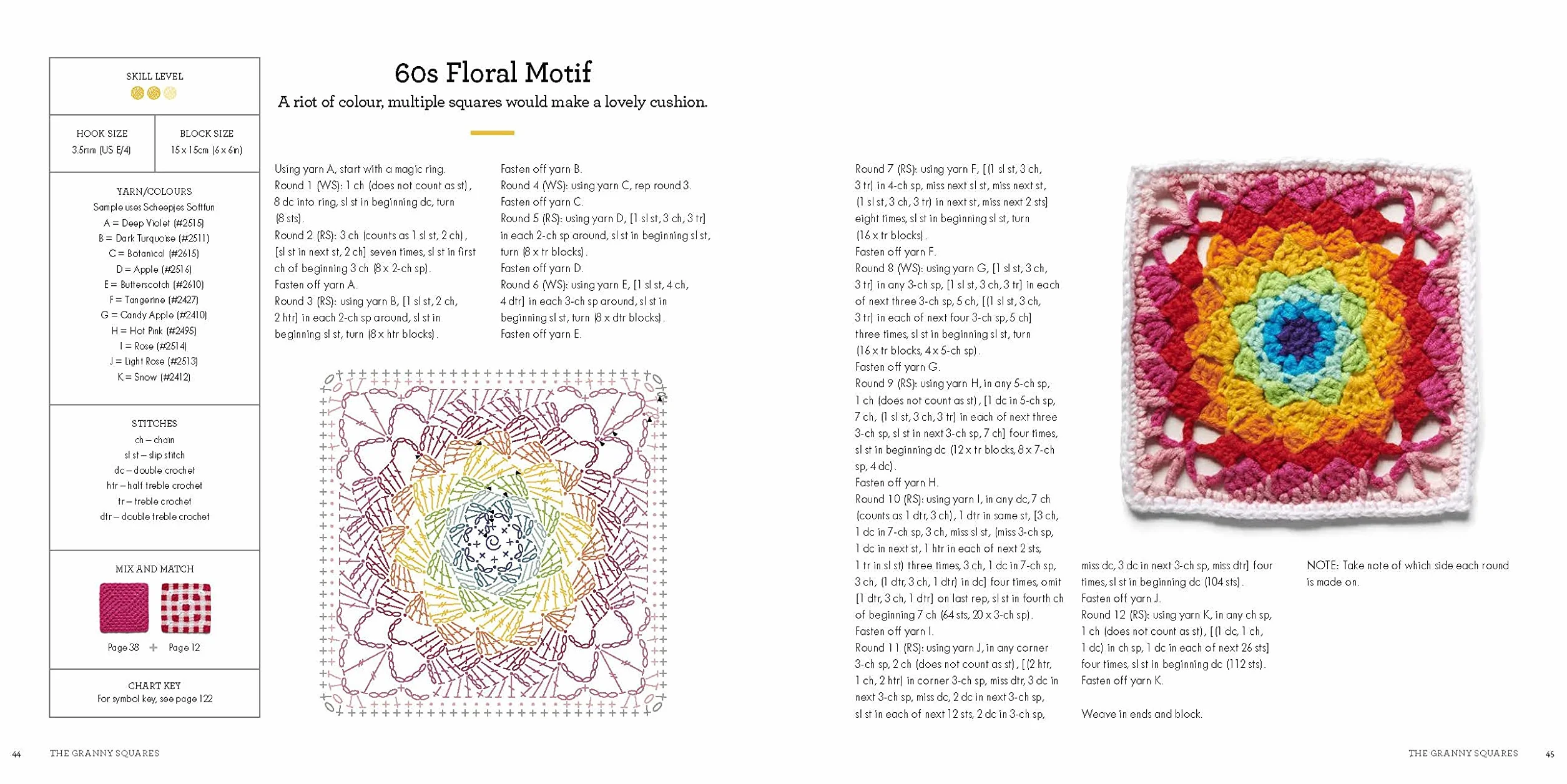 A Modern Girl’s Guide to Granny Squares: Awesome Colour Combinations and Designs for Fun and Fabulous Crochet Blocks