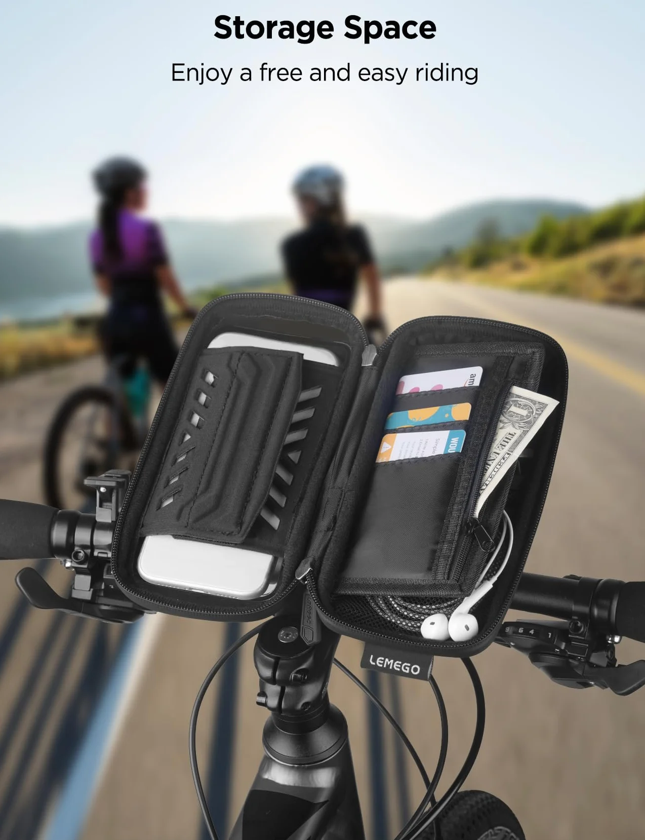 Rowerowy uchwyt na telefon komórkowy wodoodporny uchwyt na motocykl na telefon komórkowy obracany o 360° uchwyt na telefon komórkowy dla smartfona 4,7-7" z osłoną przeciwdeszczową torba na
