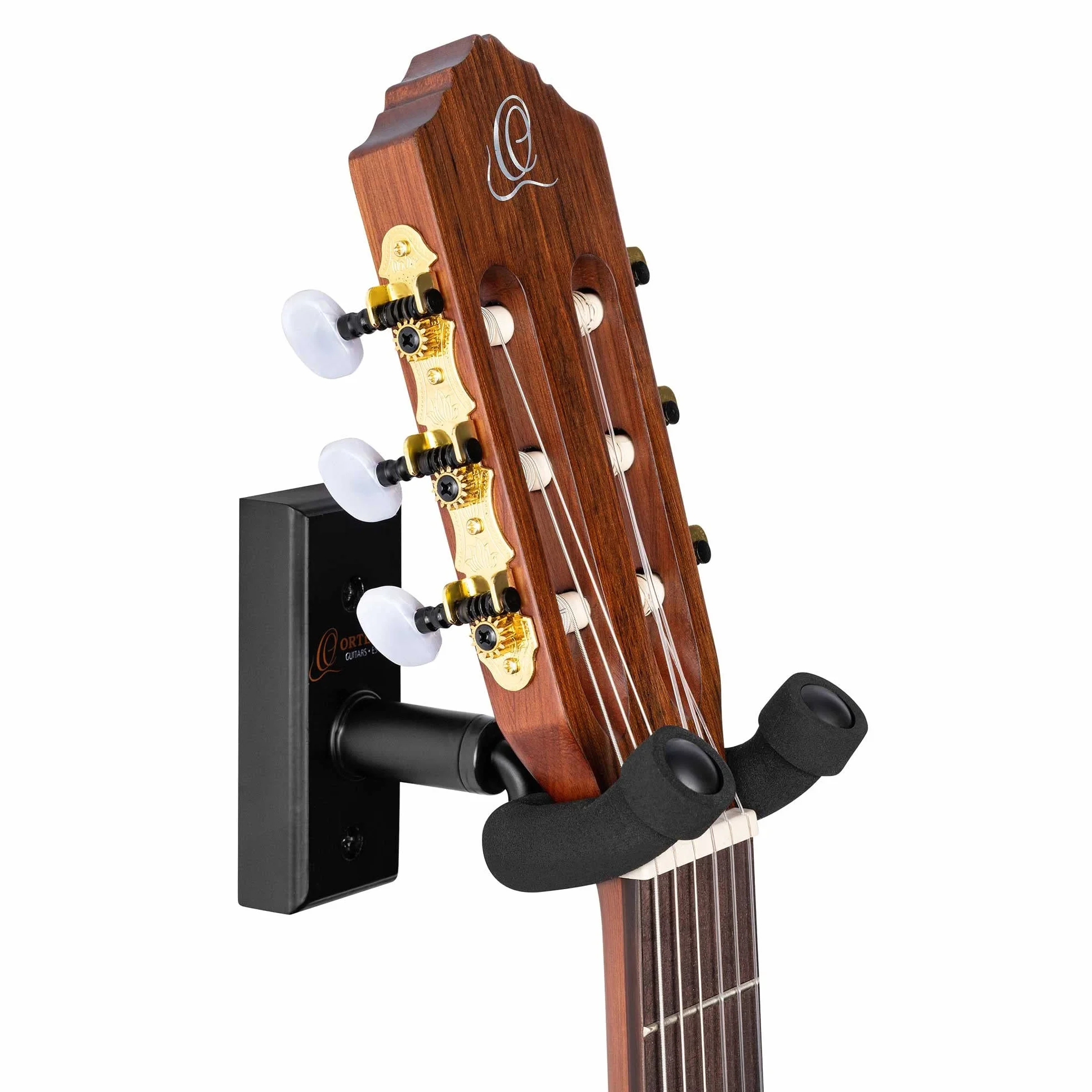 Ortega Guitars Uchwyt Ścienny do Gitary, Czarny, 4,5 cm