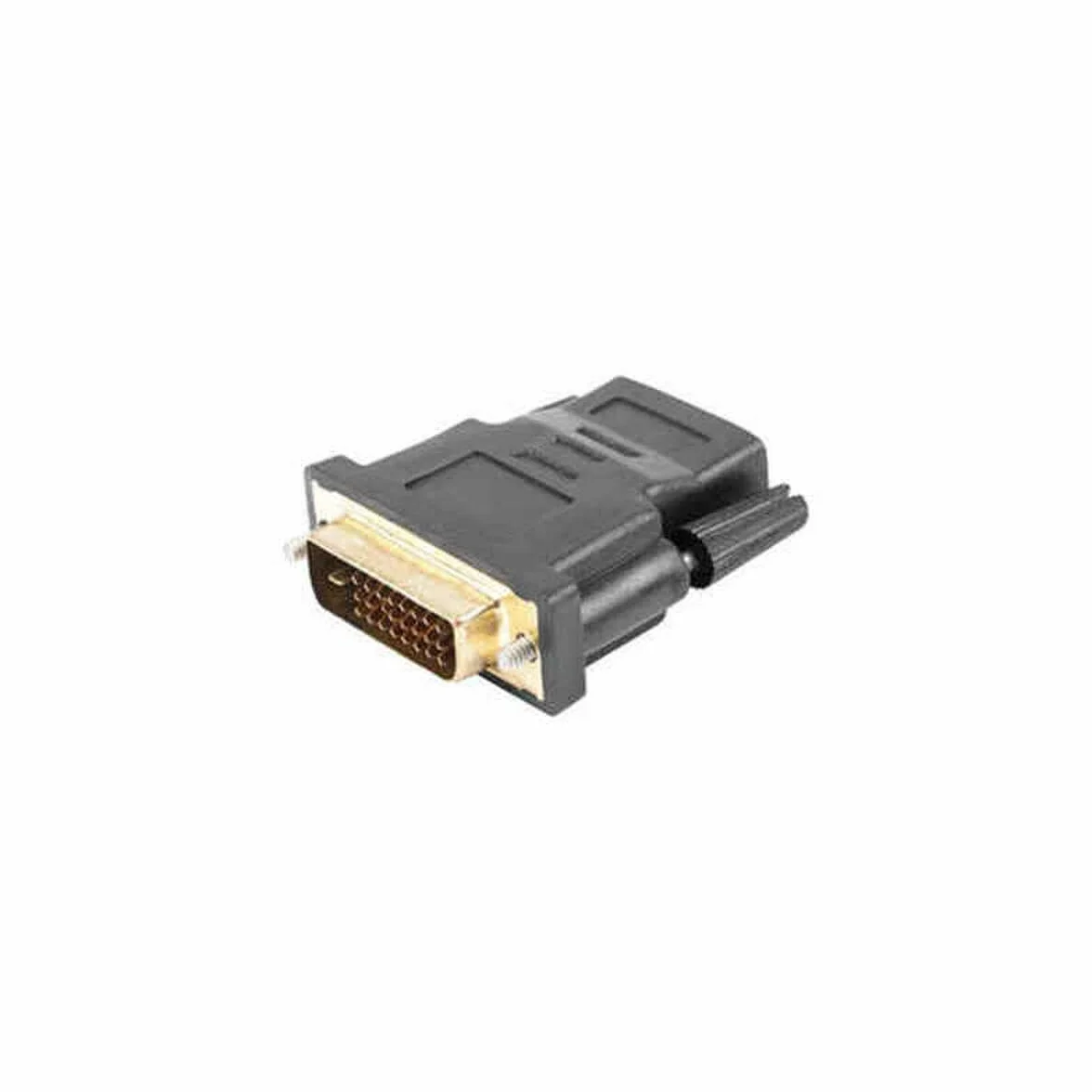 Adapter LANBERG AD-0010-BK (HDMI F - DVI-D (24+1) M; Black Color)