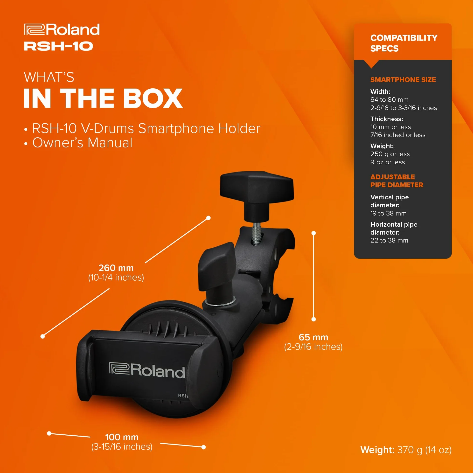 Roland RSH-10 Uchwyt na Smartfon V-Drums