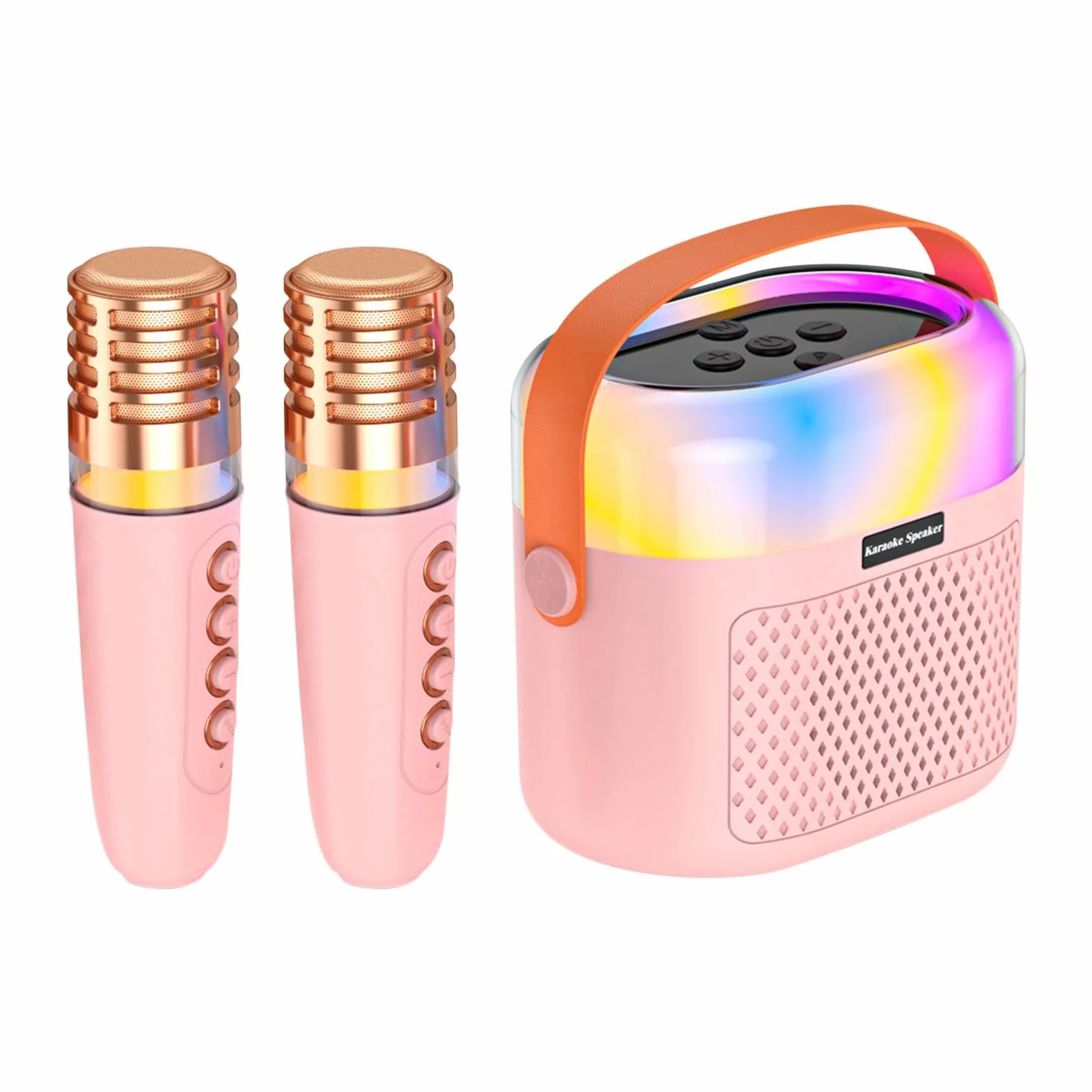 Przeno? maszyna do karaoke, karaoke dla dzieci - 1200mAh ?piewaj?ca maszyna do karaoke dla dzieci | 2 mikrofony bezprzewodowe, g?o?nik do karaoke, domowy system karaoke ?wi?teczne Halloween