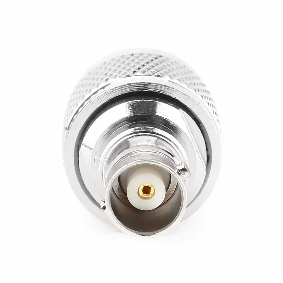 Akozon 2 szt.Adapter złącza RF Koncentryczny konwerter testowy typu N męski na żeński BNC