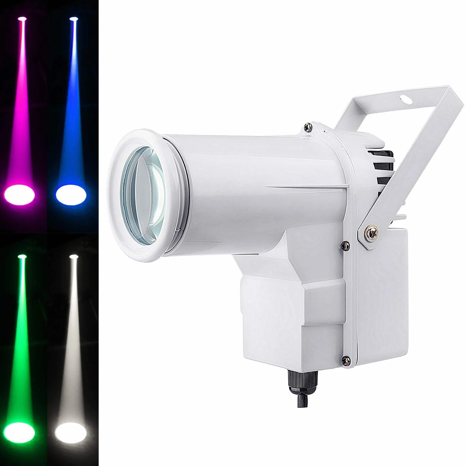 Wiązka LED Pinspot Light, 4 w 1 RGBW 12W Kula Lustrzana Oświetlenie Pin Spot Wewnętrzna Lampa Projekcyjna do KTV Bar Club Party Disco