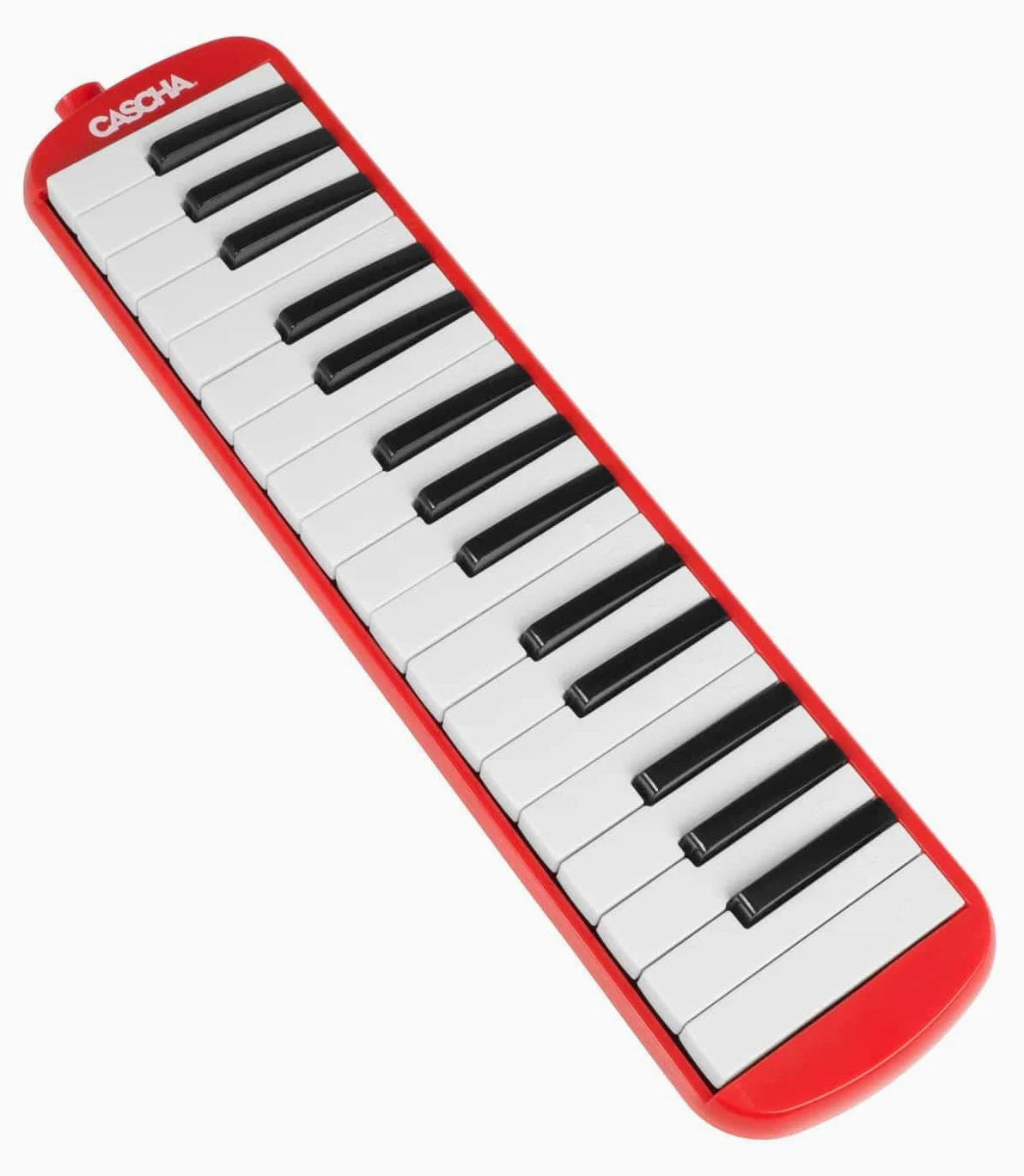 CASCHA Melodica z torbą i ustnikiem, instrument dla dzieci i początkujących, czerwony, HH 2059