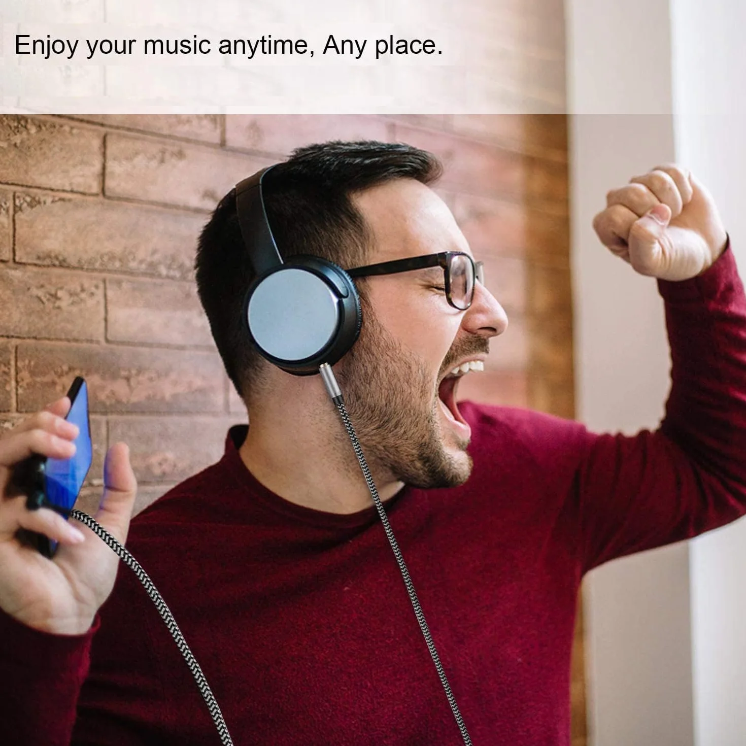 Kabel AUX do USB C - kabel audio Aux Jack, samochodowy kabel stereo ze słuchawkami typu C do 3,5 mm, podwójny kabel audio, kabel AUX kompatybilny z tabletem iPhone