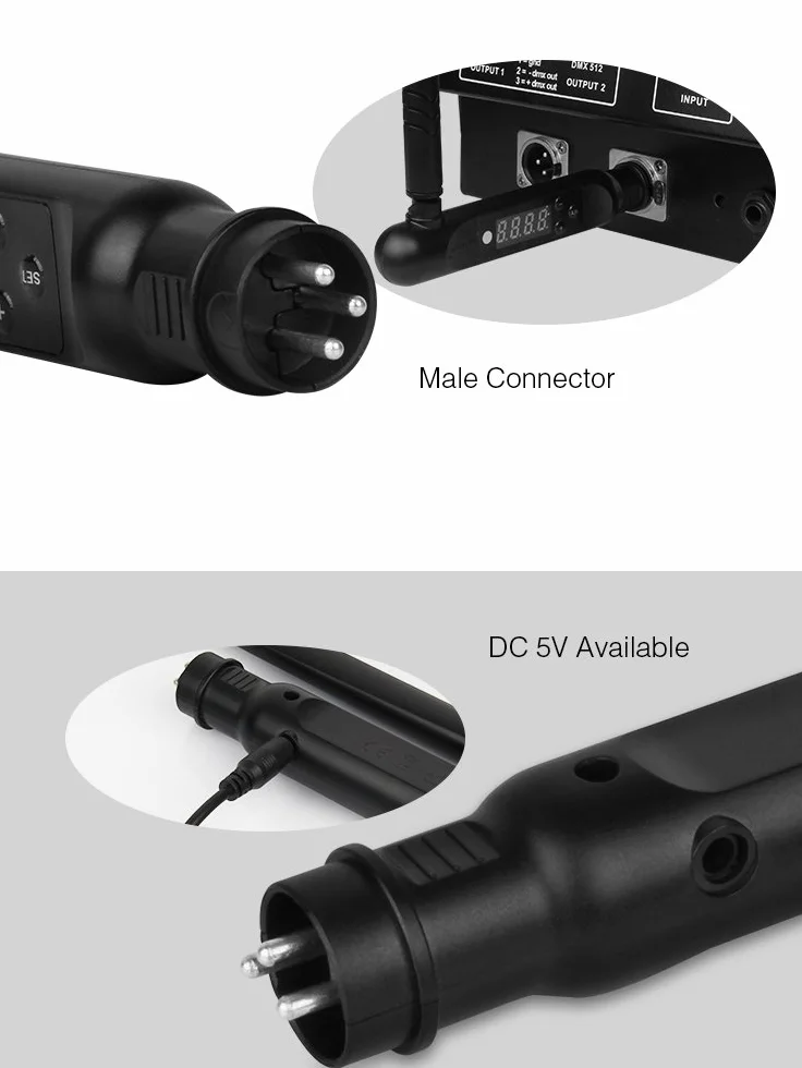 LGIDTECH Nadajnik FUTD01 Mi.Light DMX512, działa tylko z konsolą DMX512, nie działa z oprogramowaniem komputerowym i oscyloskopem