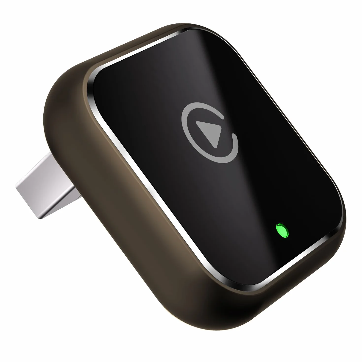 Bezprzewodowy adapter 2 w 1 do Apple CarPlay/Android Auto, ulepszony w 2025 r. Mini CarPlay i OTA Dongle T DESIGN do iPhone'a/Androida i ponad 927 samochodów, Bluetooth 5.3 i WiFi 6-kawowy brąz