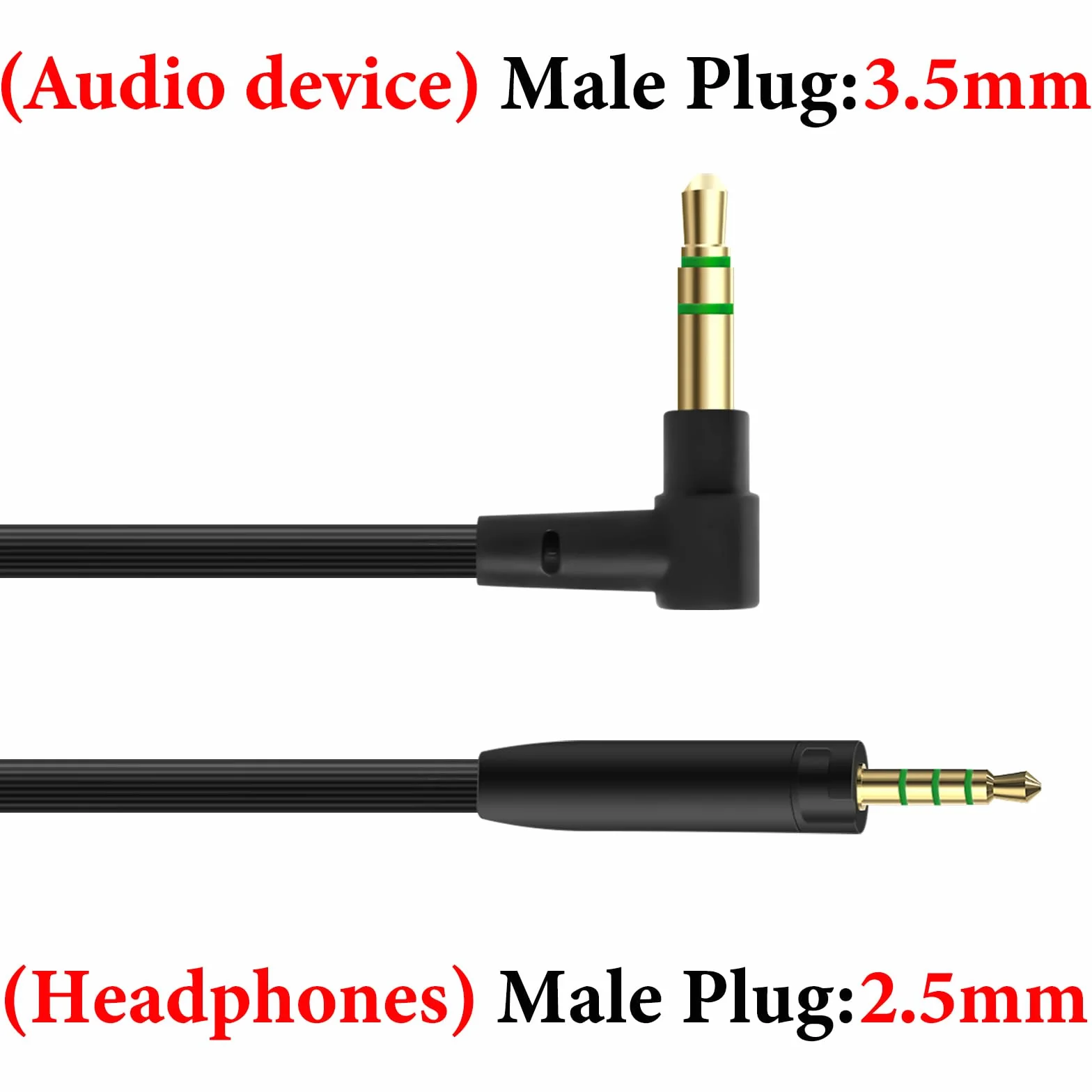 Kabel audio Geekria kompatybilny z Sennheiser Momentum 4/3/2, HD1 On-Ear, HD 458BT, HD4.50SE, HD4.50, HD350BT, 3,5 mm na 2,5 mm (zamienny kabel 1,2 m)