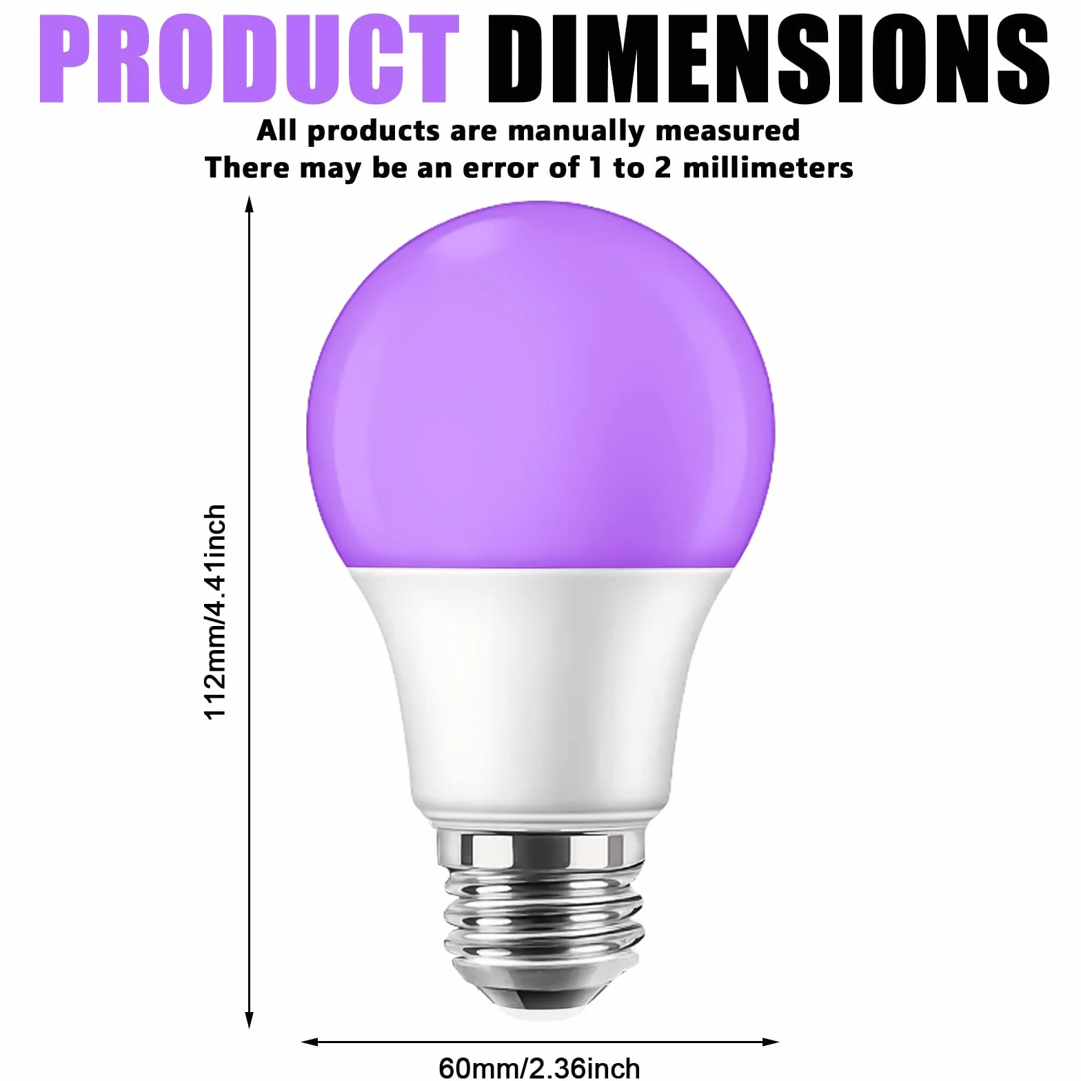 4 sztuki żarówek UV, czarne światło, 9 W, E27 LED, żarówka UV, 385-400 nm, czarne światło, żarówka UV, E27, oświetlenie na imprezę, do piwnicy, dyskoteki, klubu, baru