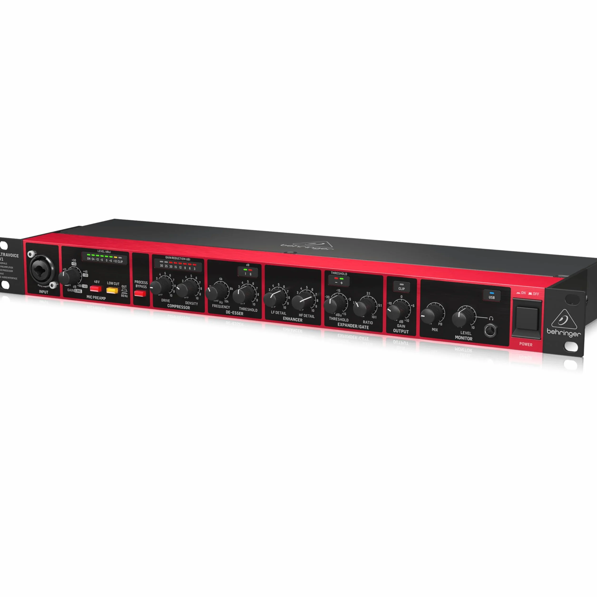 Behringer UV1 Audiophile Mic Preamplifier, Voice Processor and 192 kHz USB Audio Interface