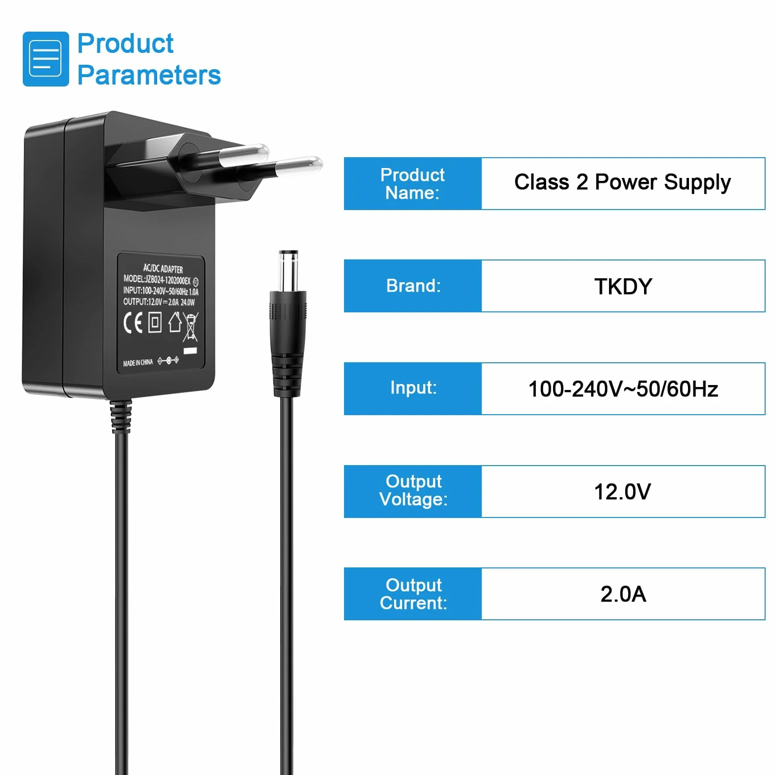 Kabel zasilający 12 V do gramofonu Audio Technica AT-LP60X AT-LP60X-BK AT-LP60X-BW AT-LP60XBT-RD AT-LP120XUSB-BK napęd bezpośredni gramofon