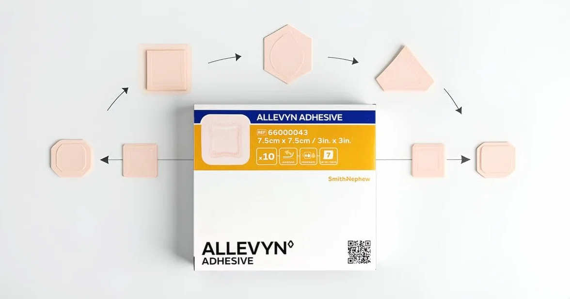 Allevyn Adhesive 7,5 x 7,5 cm 3 inx3in in 10 sztuk