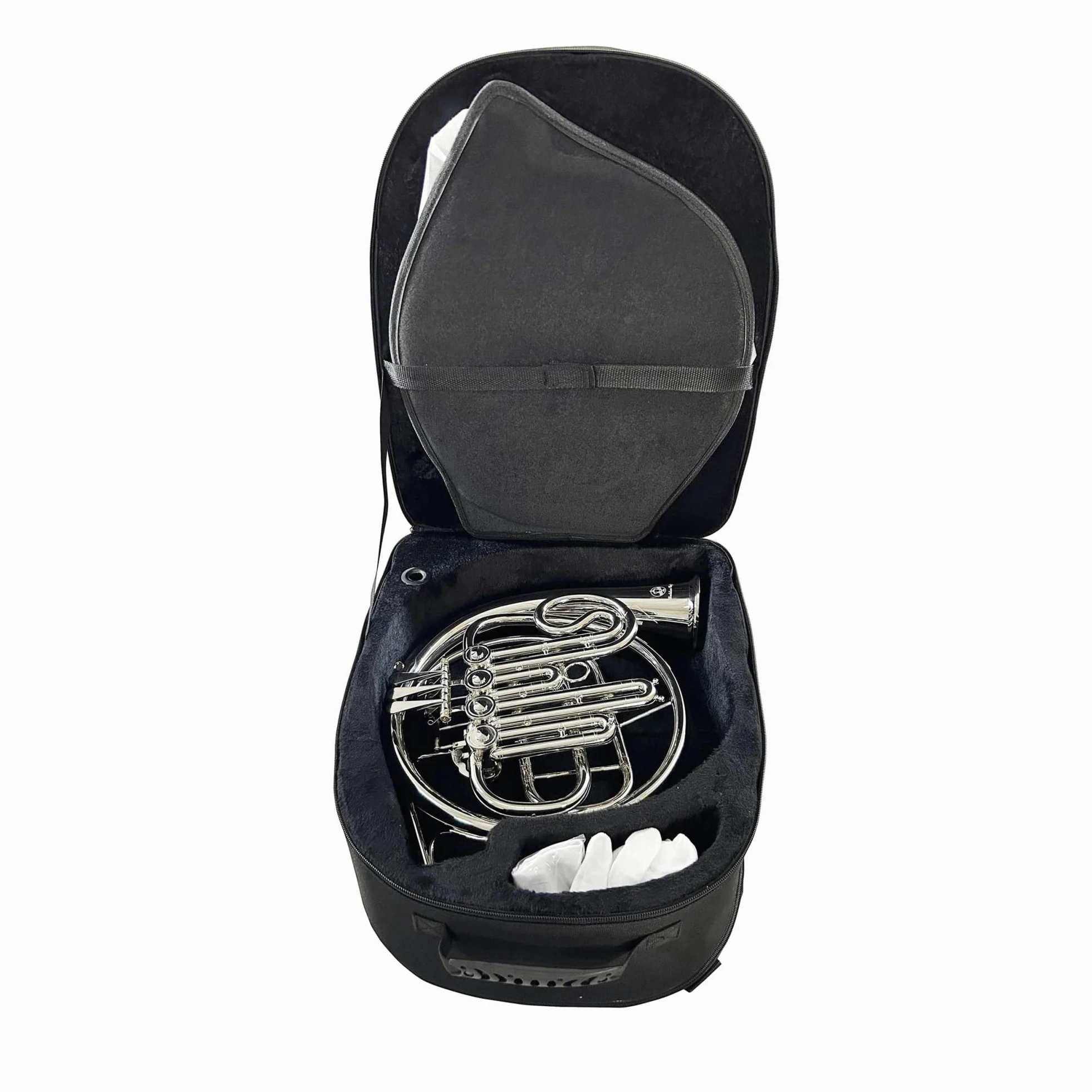 Róg francuski Pojedynczy klucz Bb French Horn 4 gałki niklowane